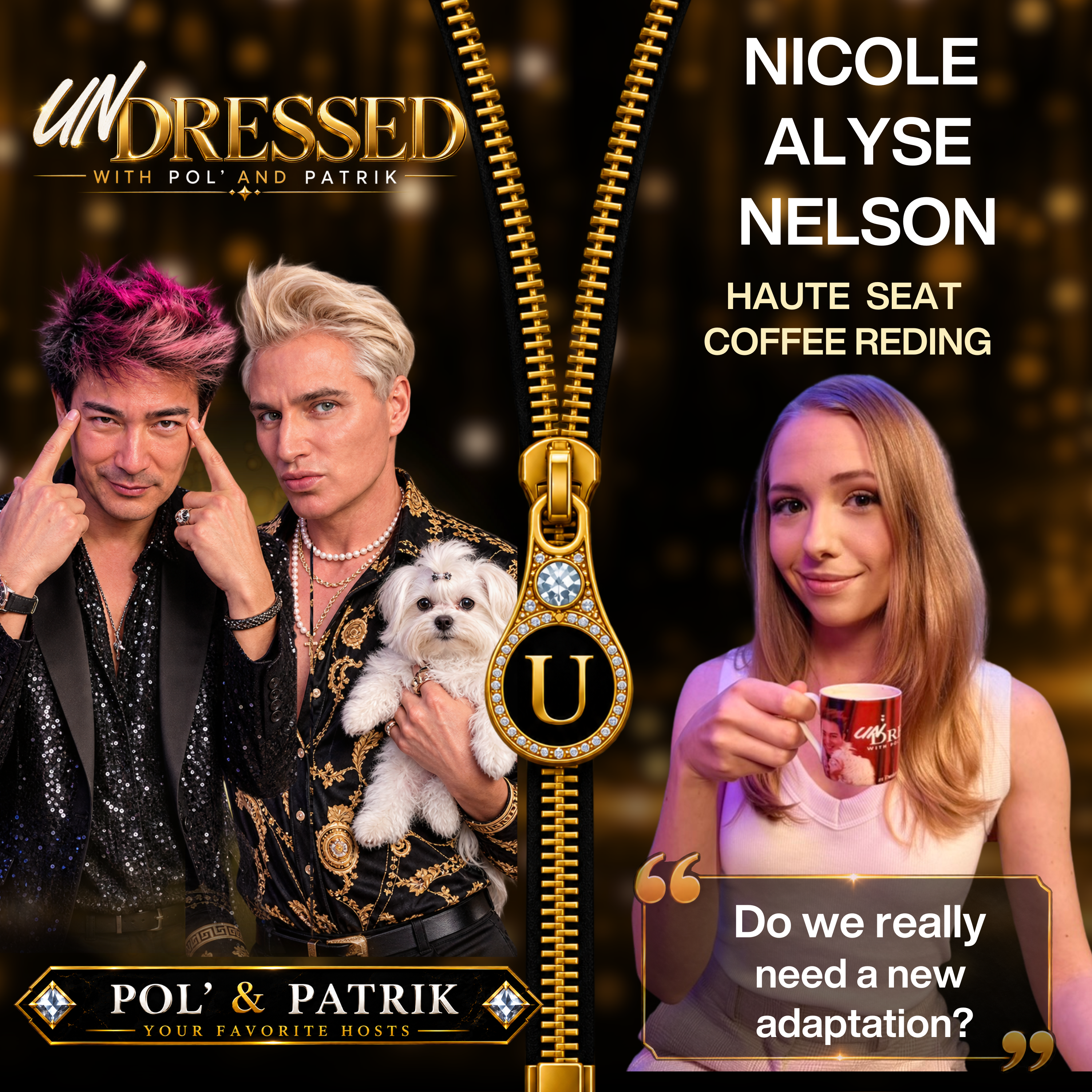 Nicole Alyse Nelson: The Haute Seat & Coffee Reading - From the Oscars to the Altar & a CAT in Her Coffee Cup.  Two Years, Two Countries, One Love Story and Two Oscar Nominees Engaged! episode artwork