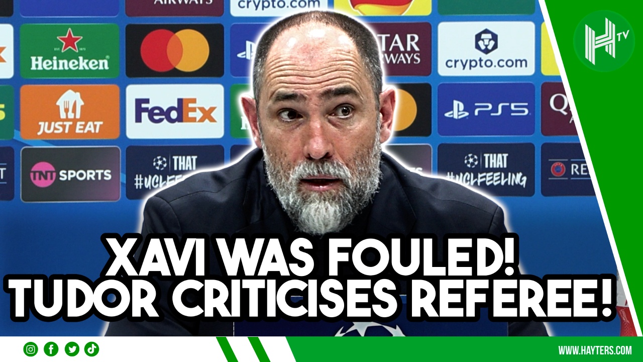 XAVI WAS FOULED! Igor Tudor CRITICISES referee | Spurs 3-2 Atletico