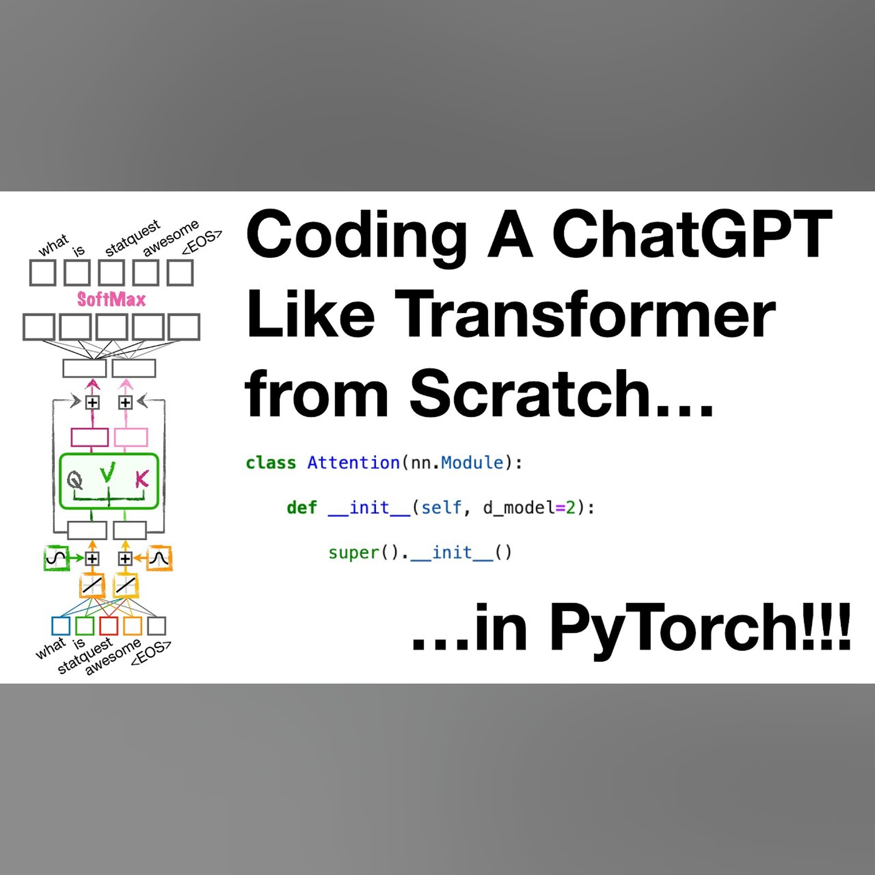 Coding a ChatGPT Like Transformer From Scratch in PyTorch episode artwork