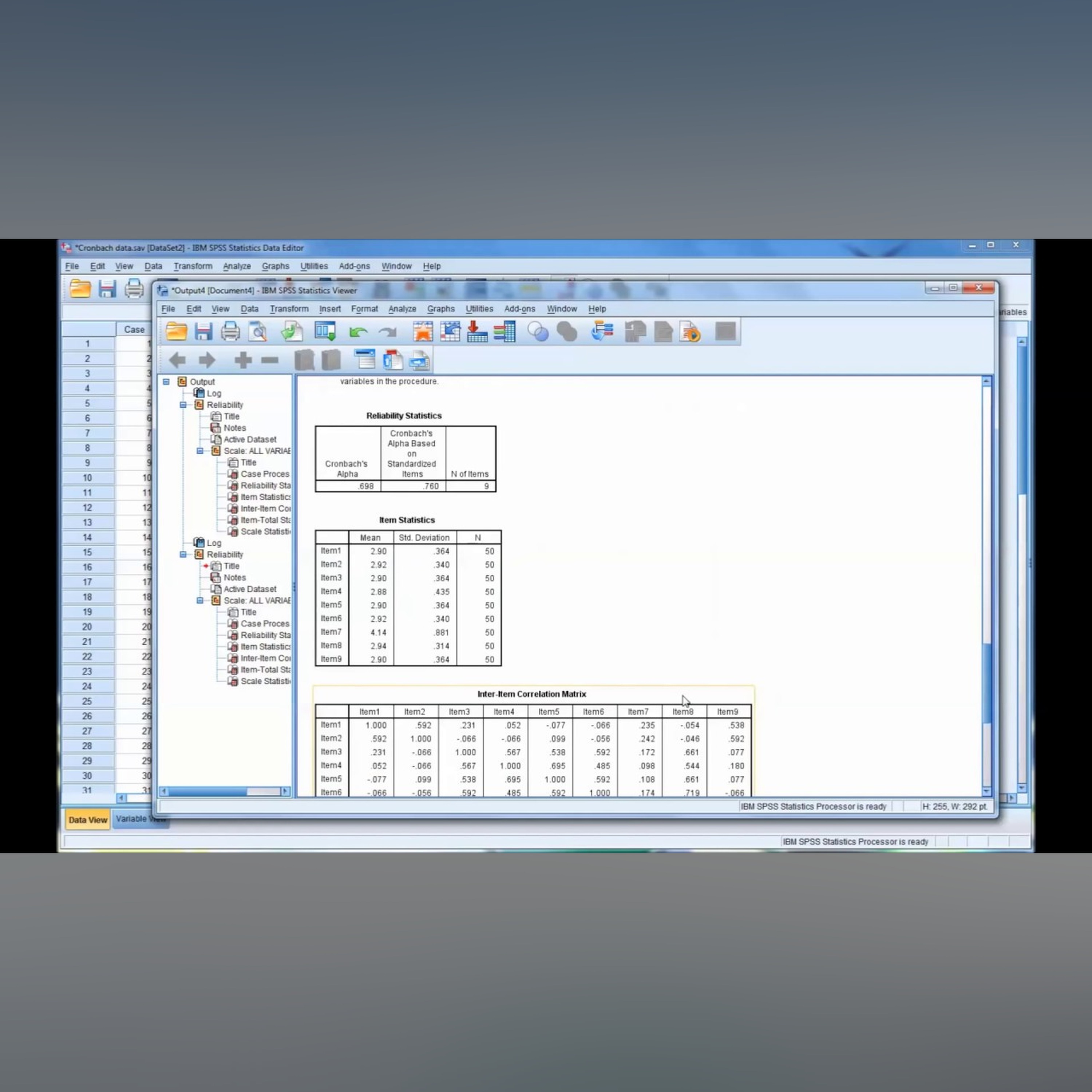 Calculating and Interpreting Cronbach's Alpha Using SPSS episode artwork