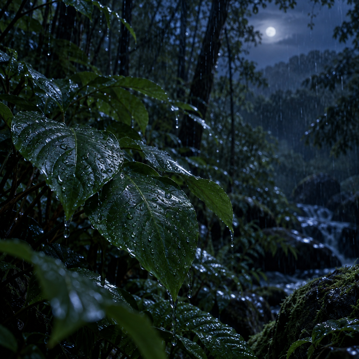 🌧️ LLUVIA FINA sobre las HOJAS y SUAVE ESCORRENTÍA — 2 H de bosque húmedo para una noche tranquila episode artwork