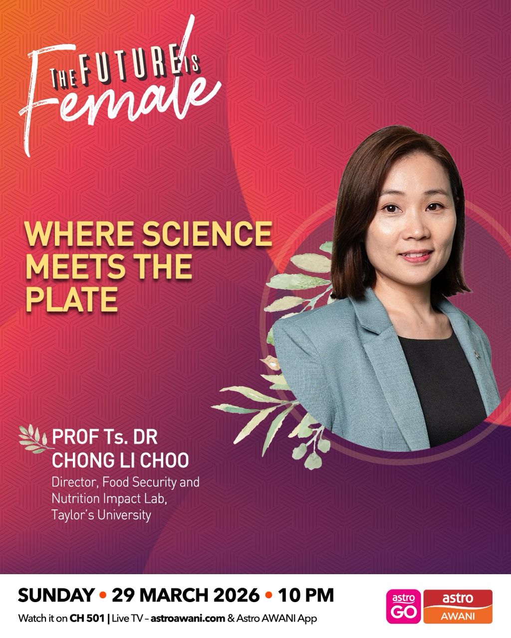 The Future Is Female: Where science meets the plate