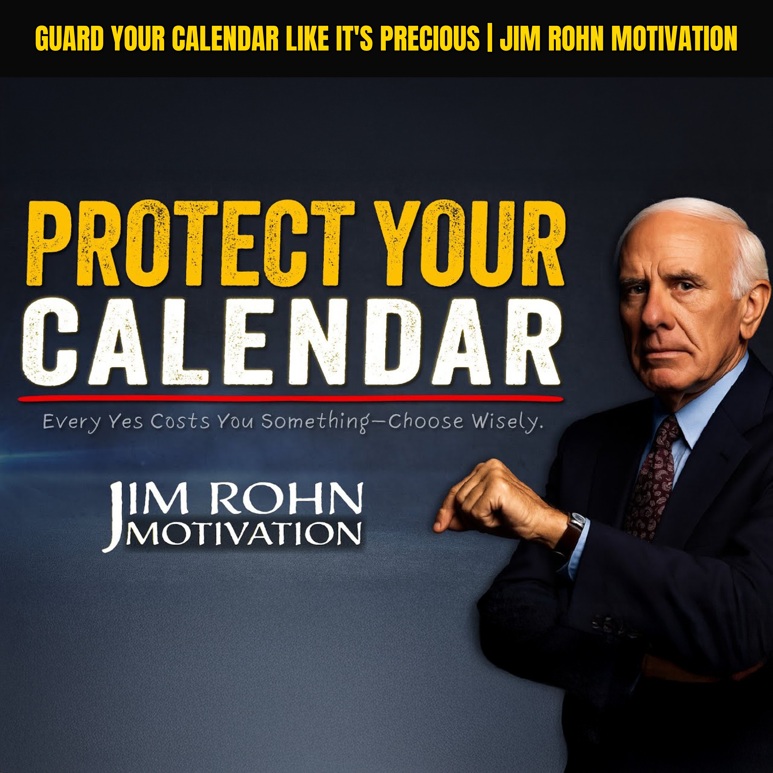Guard Your Calendar Like It's Precious | Jim Rohn Motivation