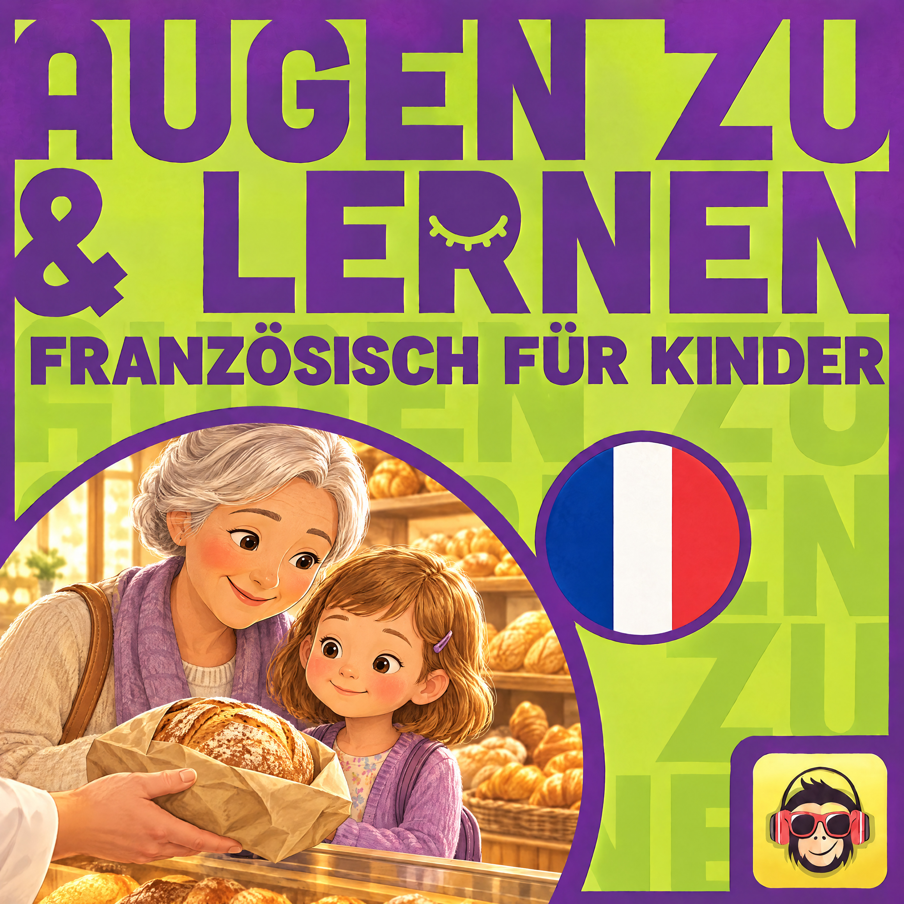 Cover: Französisch für Kinder: In der Bäckerei - Vokabeln zum Einschlafen