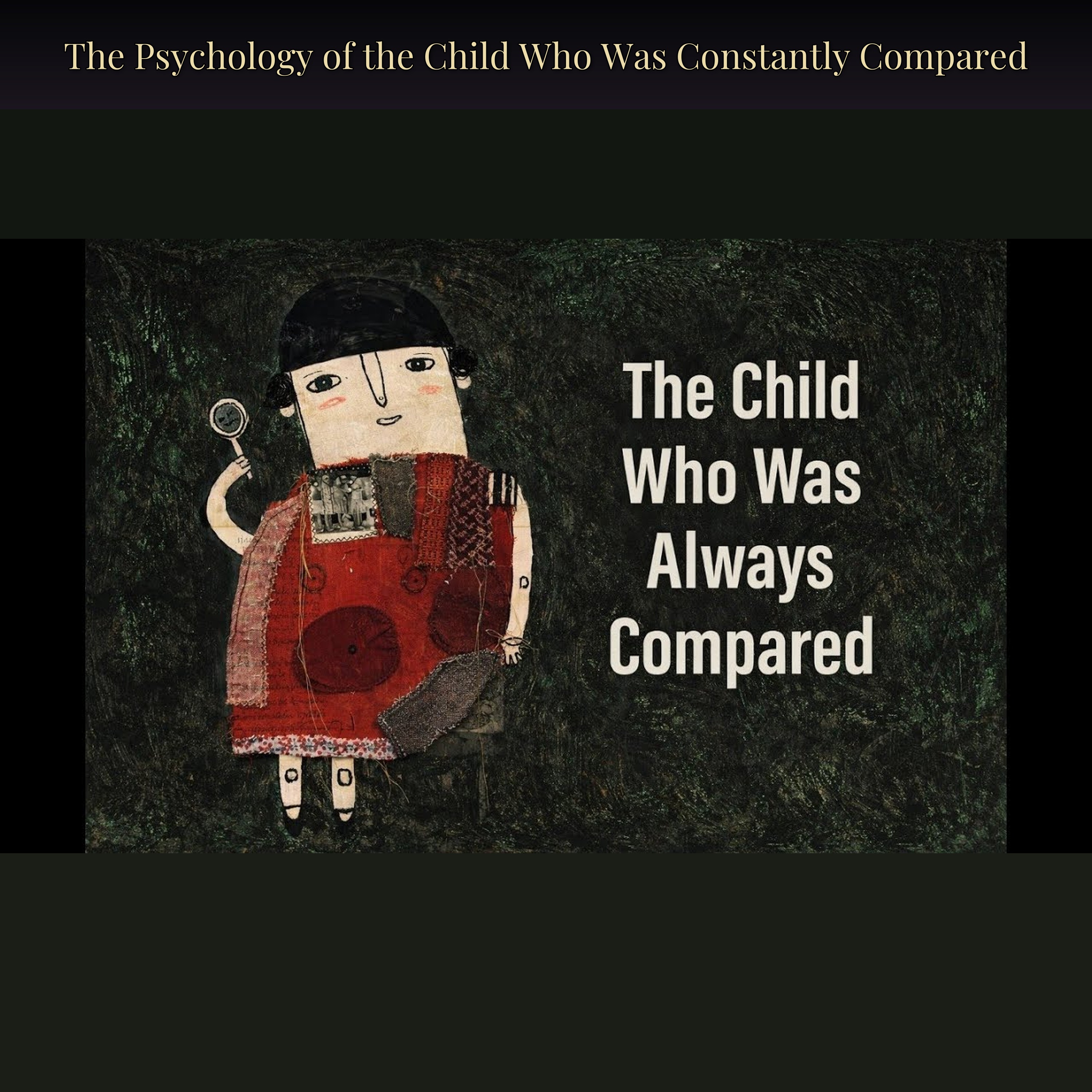 The Psychology of the Child Who Was Constantly Compared