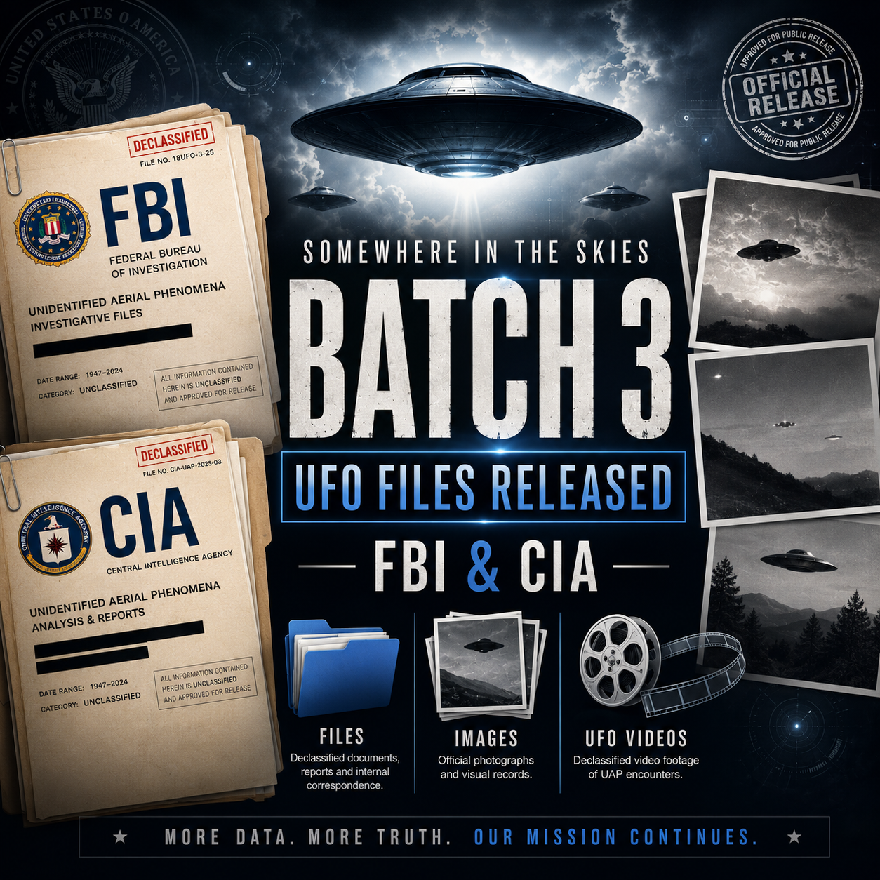 BREAKING | Batch 3 of UFO Files & Videos RELEASED: Is Disclosure Getting Closer? artwork