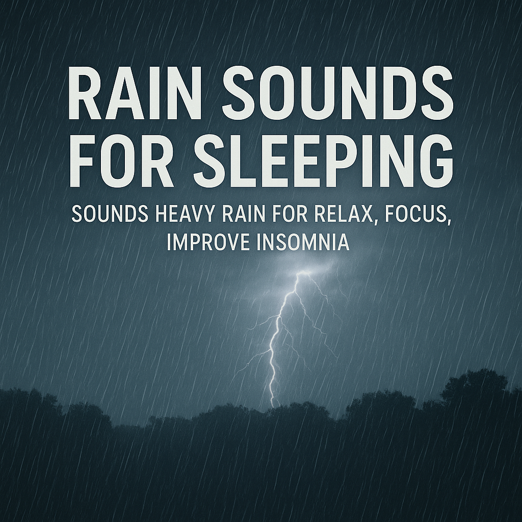 Rain Sounds for Sleeping ⛈️ Sounds Heavy Rain  for Relax, Focus, Improve Insomnia