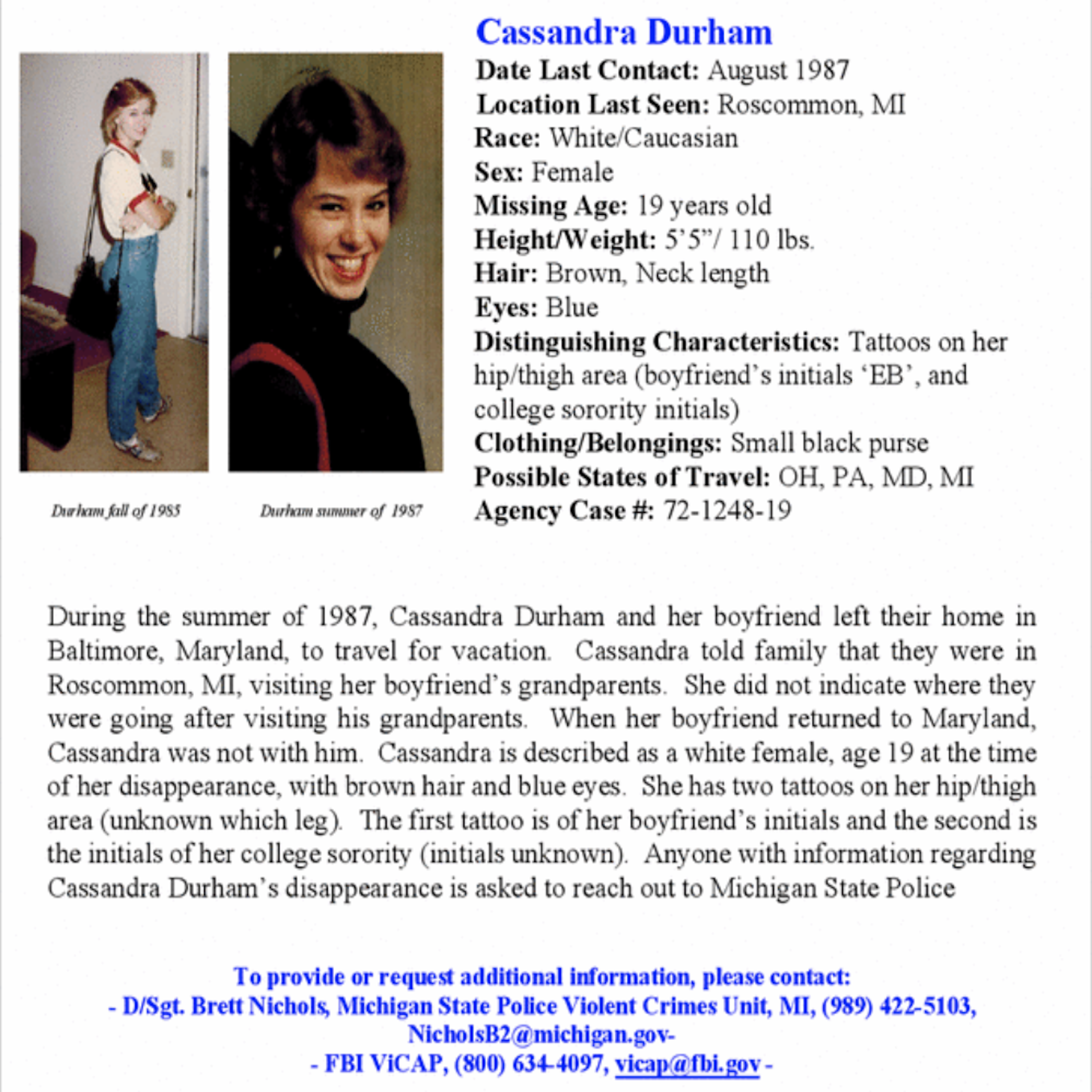 447 // Cassandra Durham w/ John Lordan