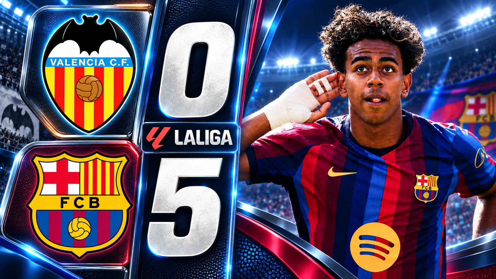 🎥 Valencia vs. Barcelona [0-5] - Match Review (La Liga 2026/2027) episode artwork