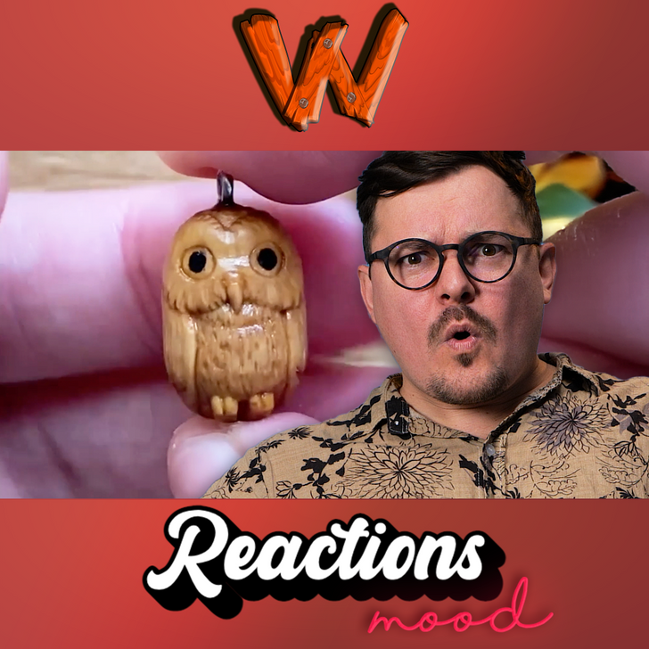 Master Crafts Owl Pendant from Ordinary Wooden Branch! REACTS episode artwork