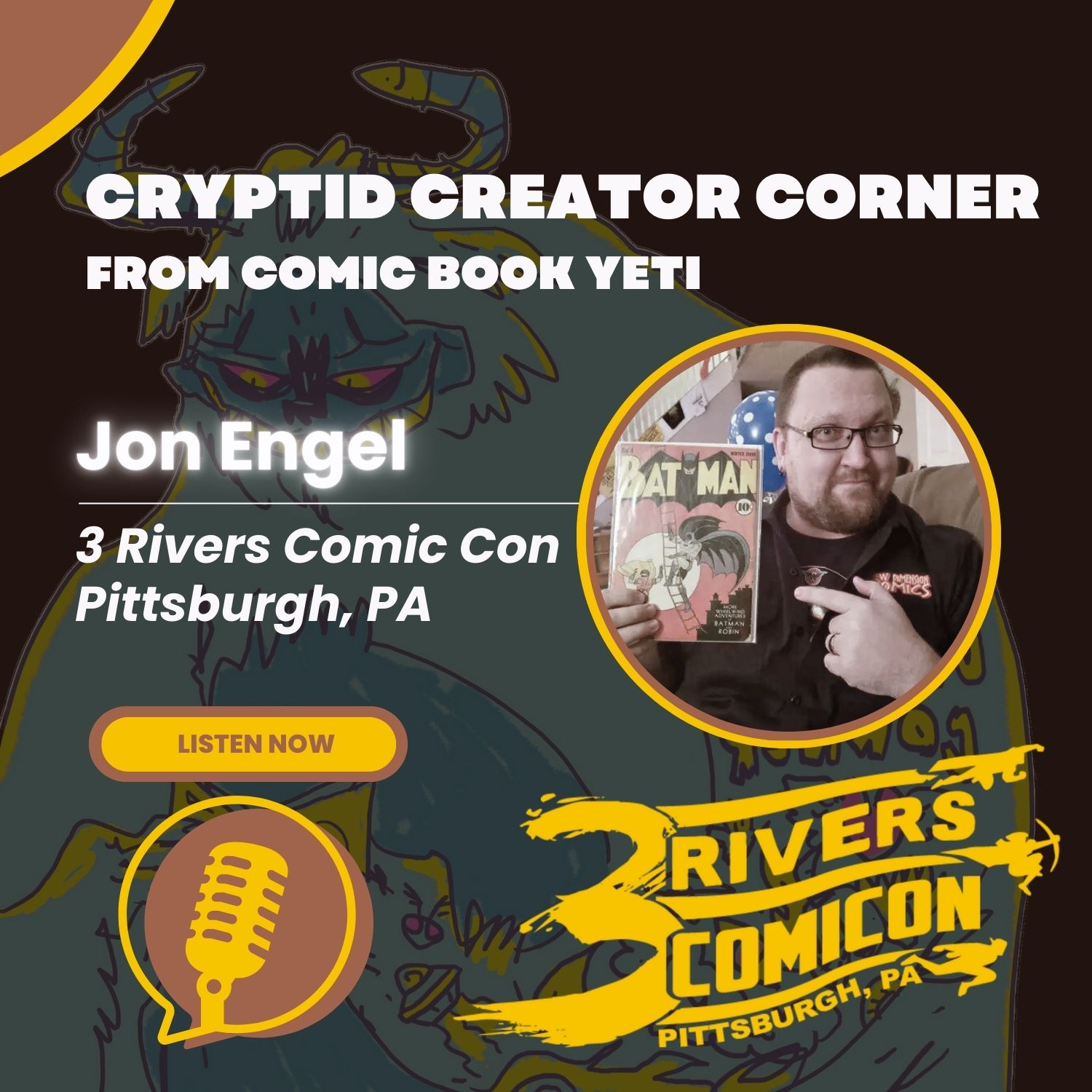 Cryptid Creator Corner from Comic Book Yeti - A Comic Book Interview Podcast