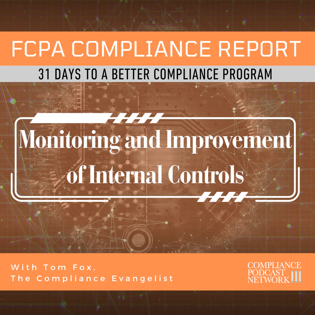 Day 15 - Monitoring and Improving Internal Controls Day 15 - Monitoring and Improving Internal Controls
