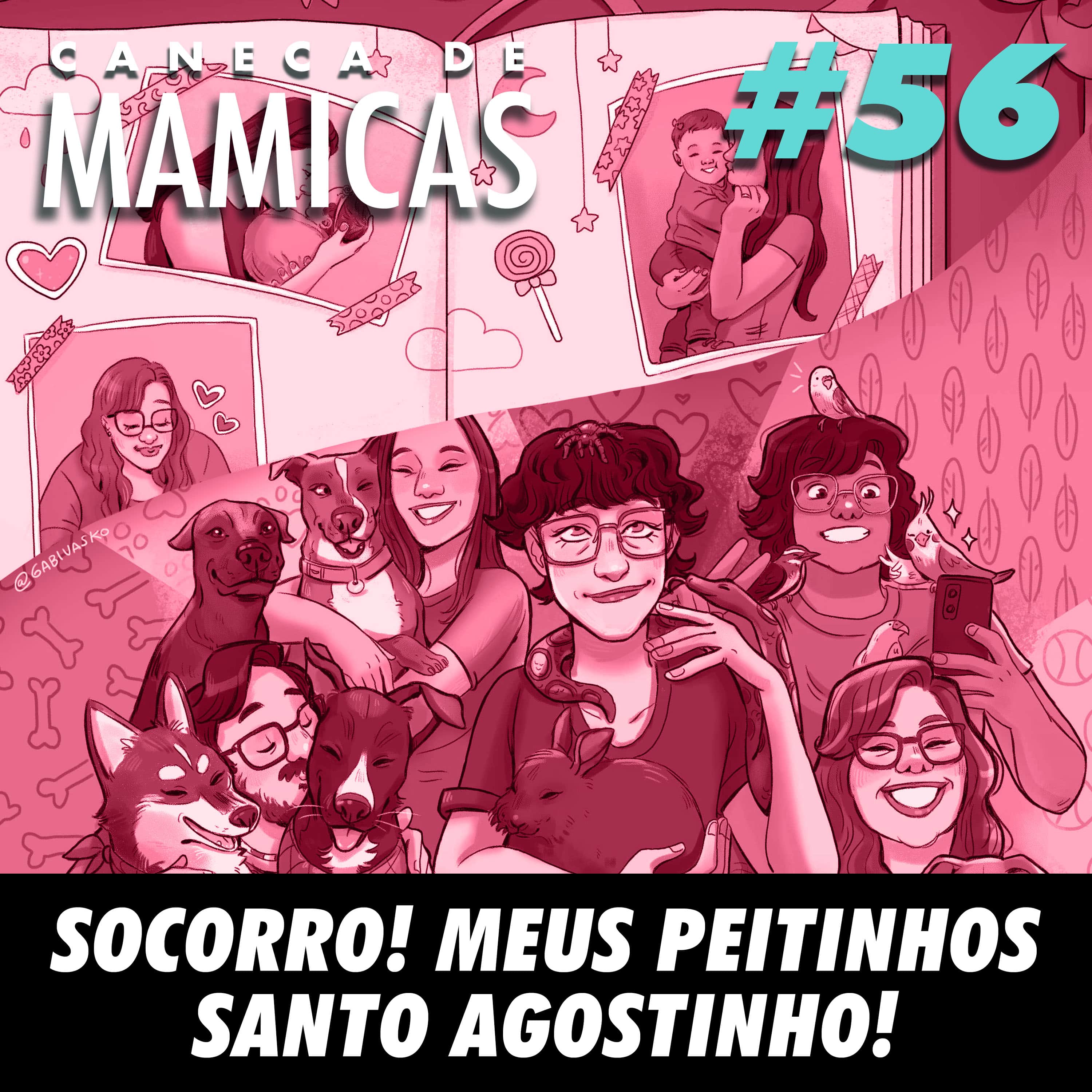 Caneca de Mamicas 56 - SOCORRO! Meus peitinhos Santo Agostinho! episode artwork