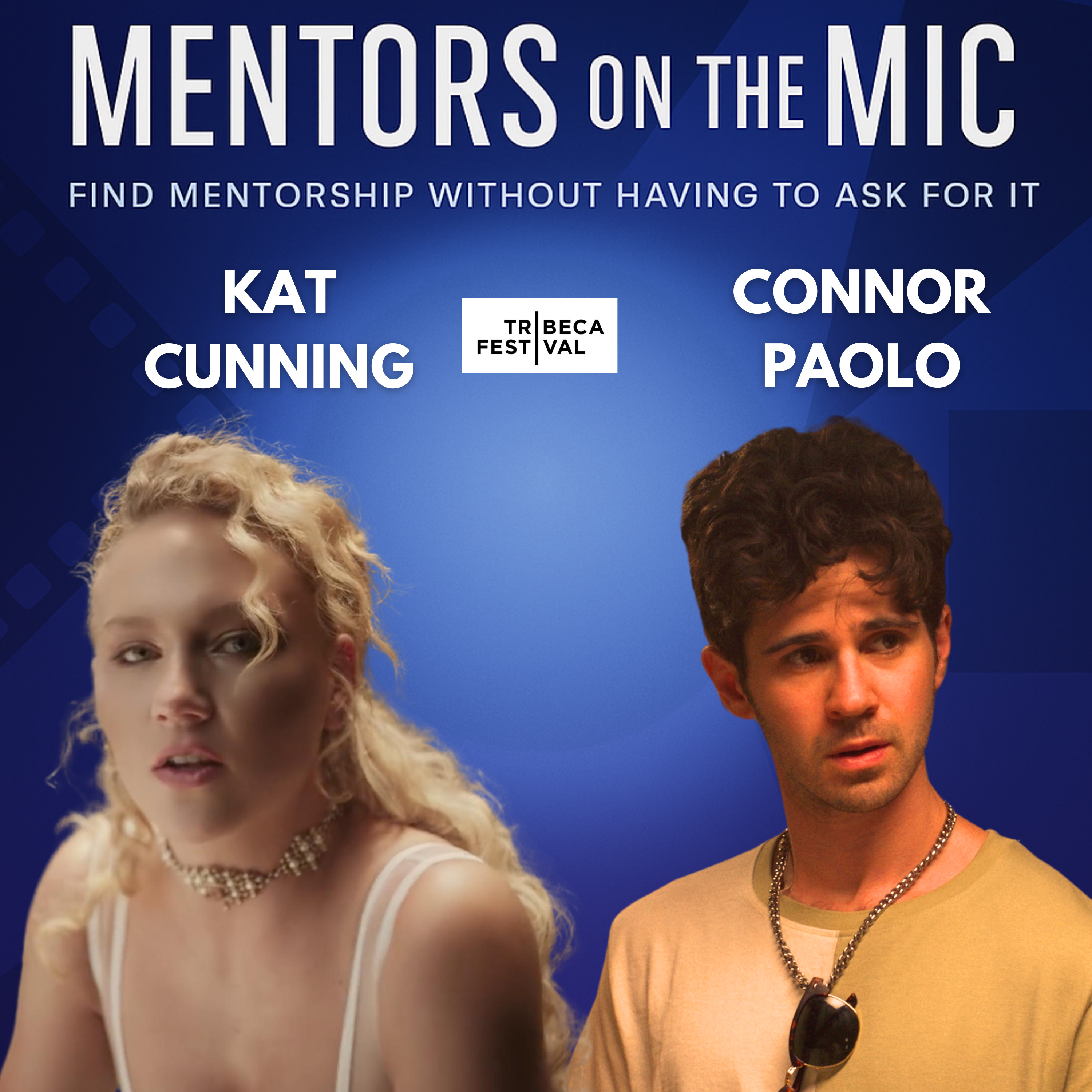 Actors Kat Cunning and Connor Paolo for the film STAR PEOPLE episode artwork