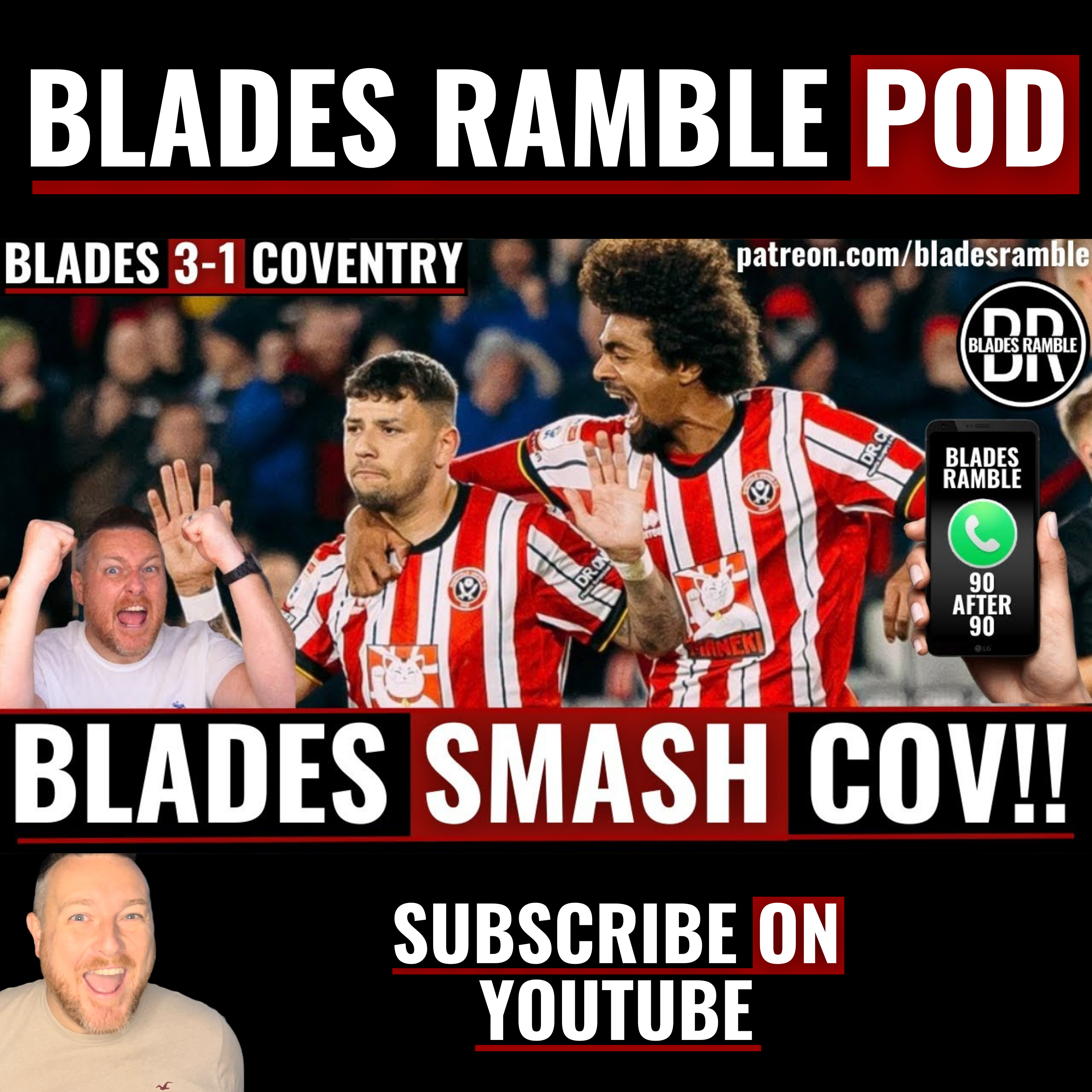 ⚔️📱DOMINANT SHEFFIELD UNITED BEAT FRANK LAMPARD’S COVENTRY CITY! | 90 AFTER 90📱⚔️