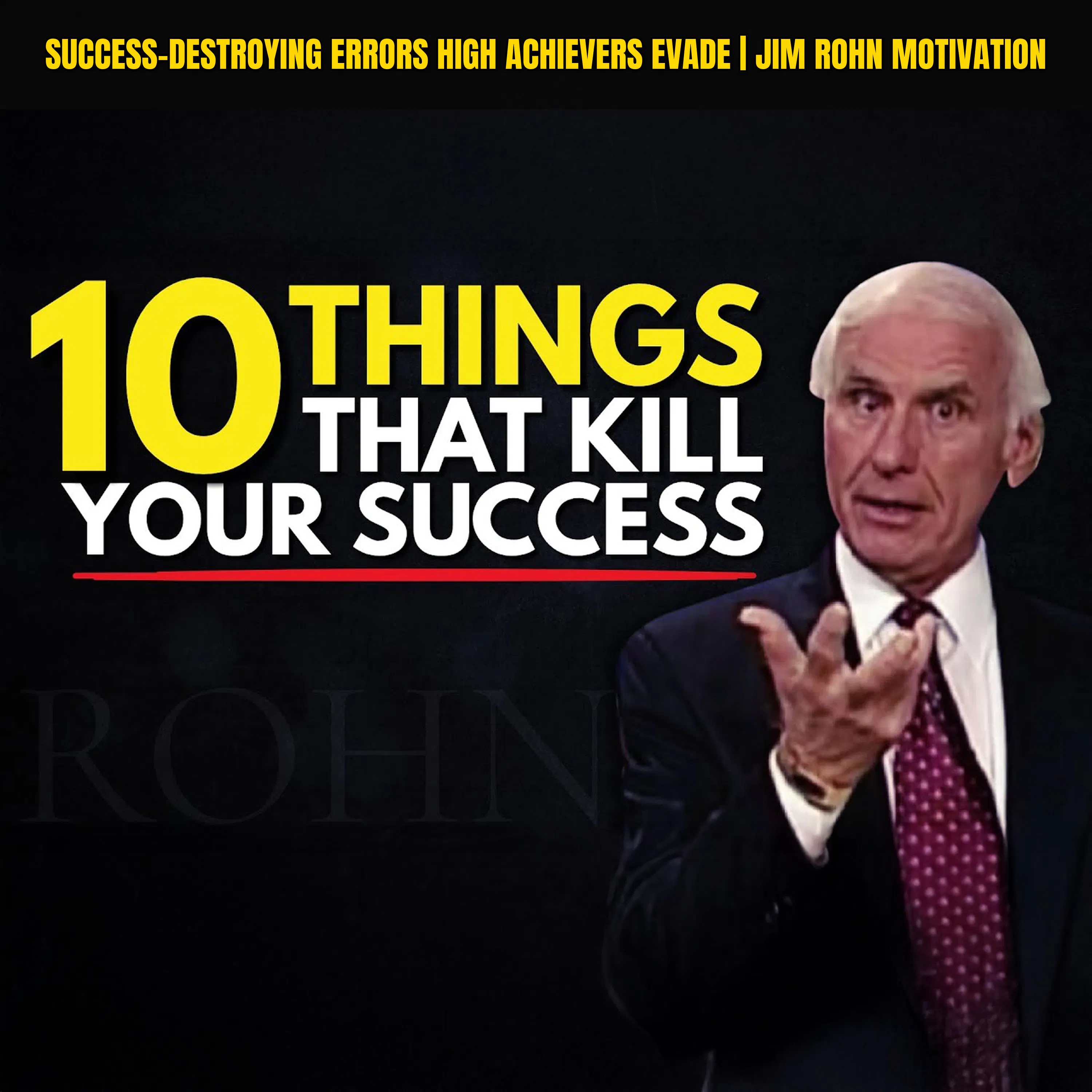 Success-Destroying Errors High Achievers Evade | Jim Rohn Motivation