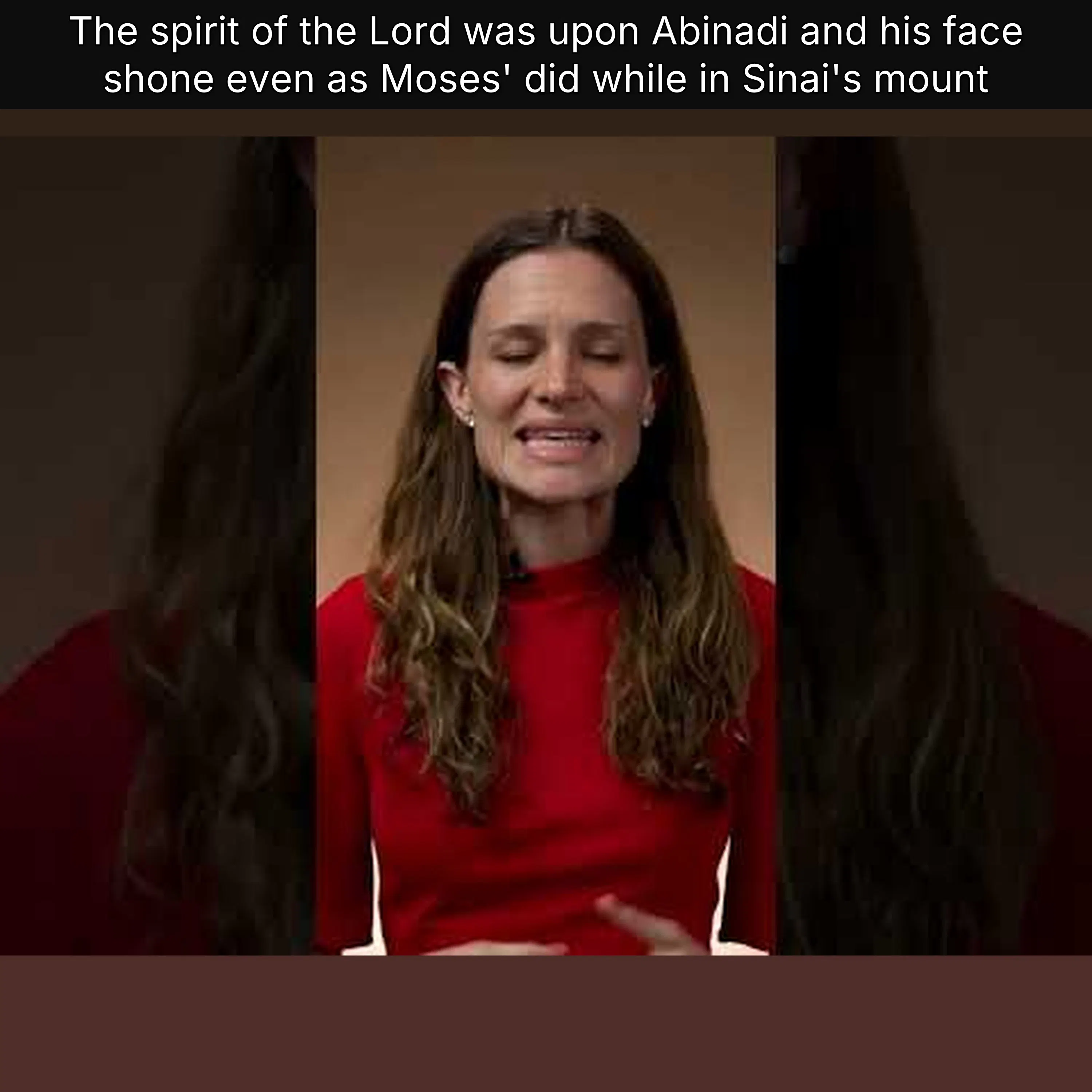 The spirit of the Lord was upon Abinadi and his face shone even as Moses' did while in Sinai's mount episode artwork