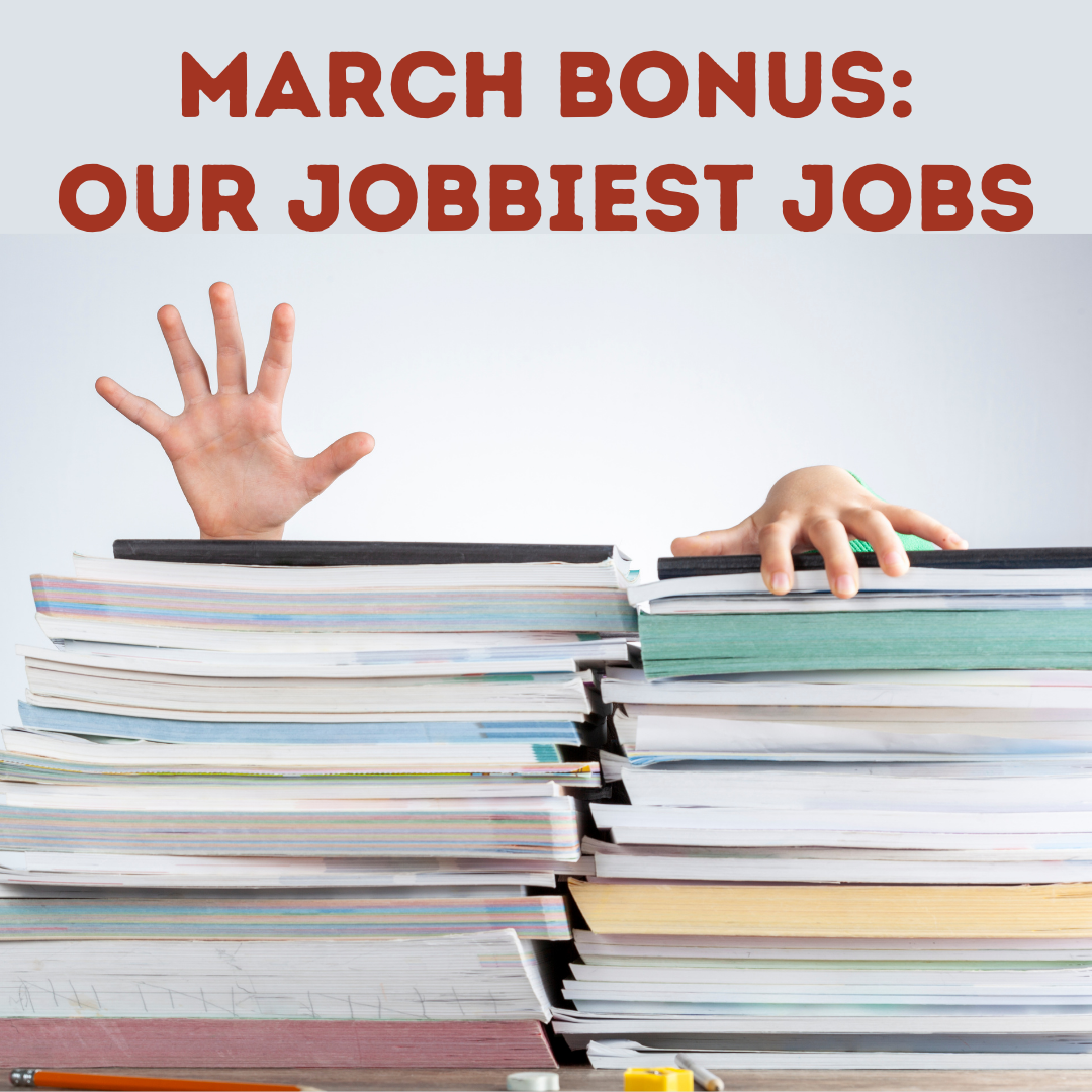 BONUS TEASER! Our Jobbiest Jobs