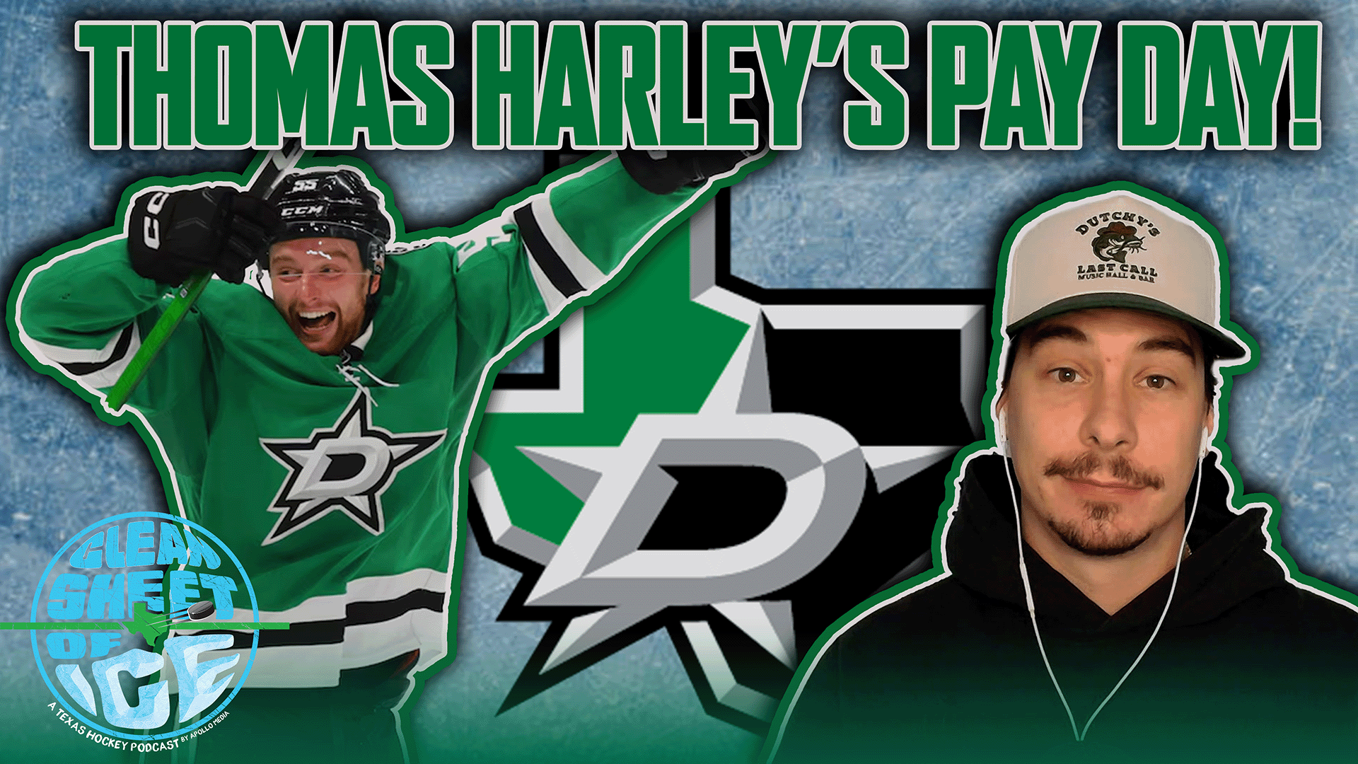 THOMAS HARLEY EXTENDS WITH THE STARS FOR 8 MORE YEARS! || Clean Sheet of Ice Podcast