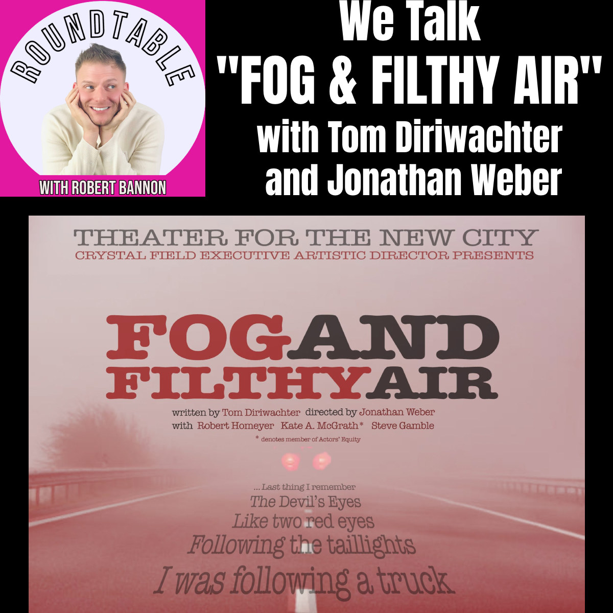 We Talk "Fog & Filthy Air" with Tom Diriwachter  and Jonathan Weber Here On The Roundtable!