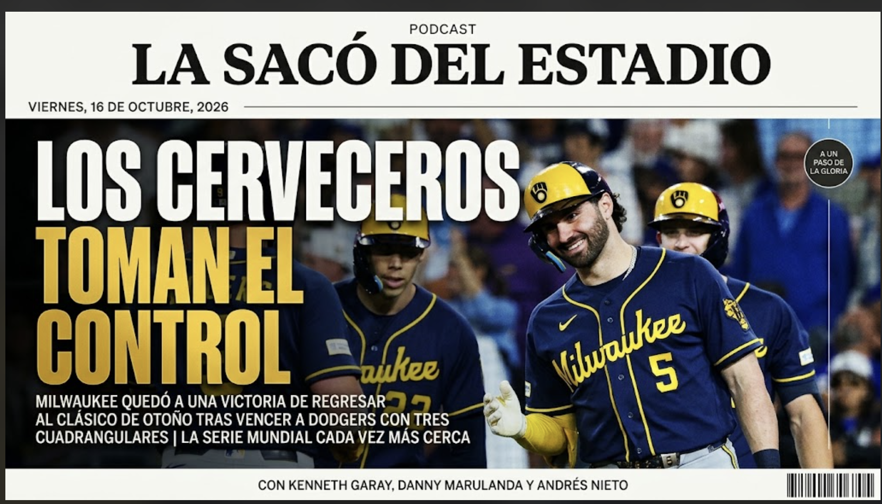 Portada de La Sacó del Estadio