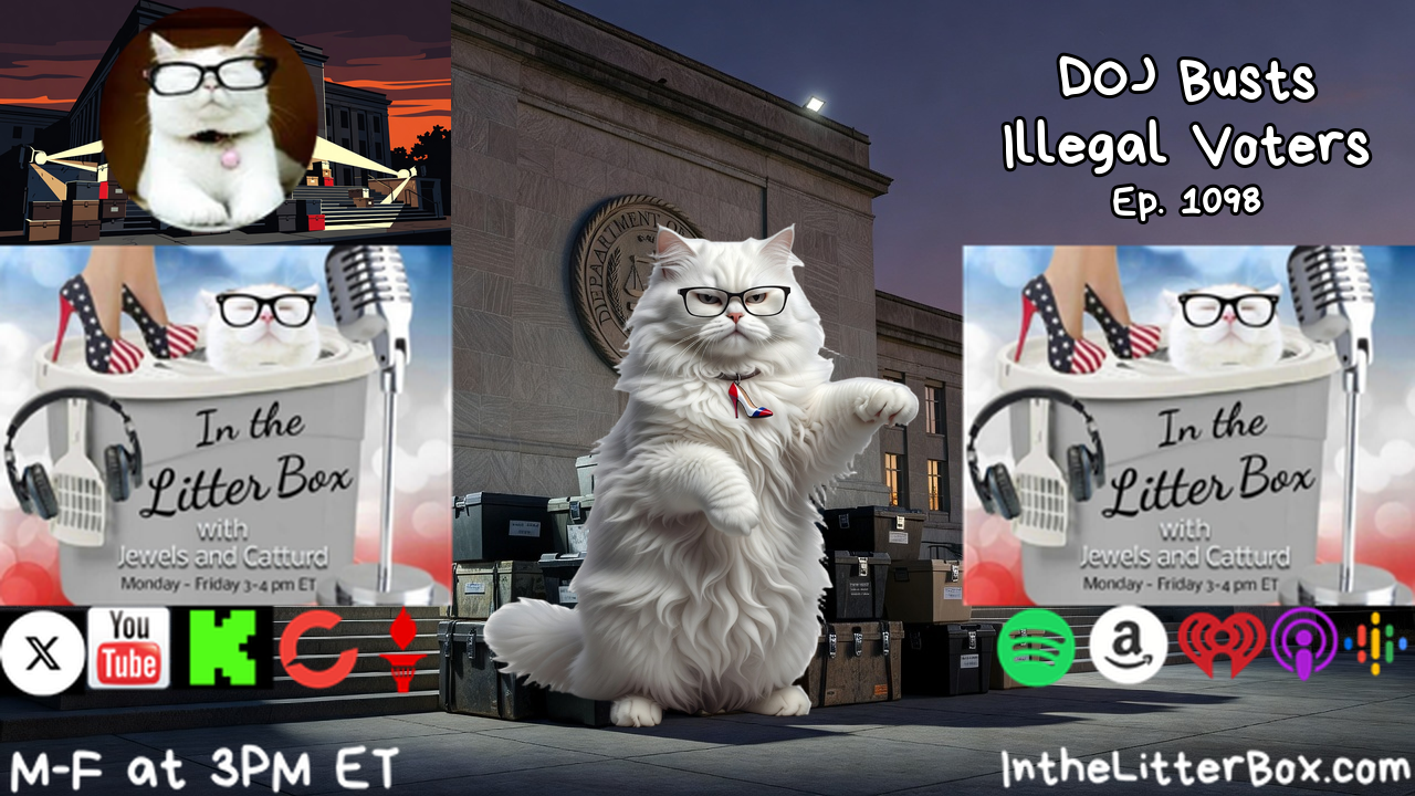 DOJ BUSTS ILLEGAL VOTERS | In the Litter Box w/ Jewels & Catturd – Ep. 1098 – 9/21/2026