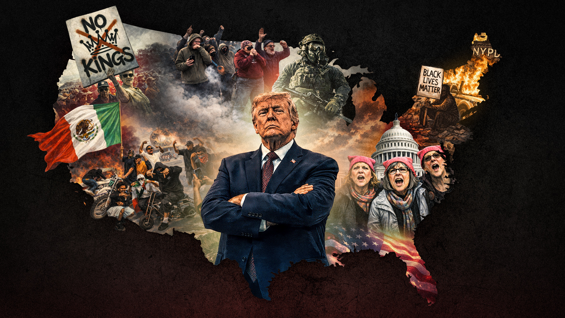 The Left's Permanent Protest Machine Wants to Overthrow Trump