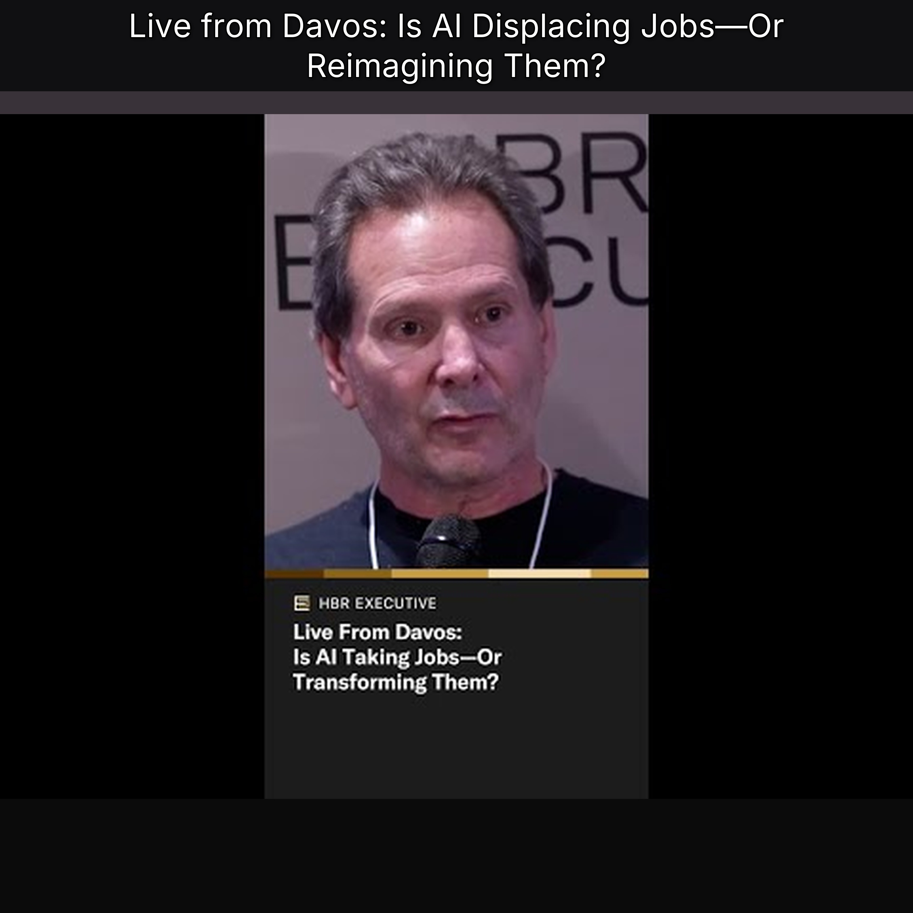 Live from Davos: Is AI Displacing Jobs—Or Reimagining Them?