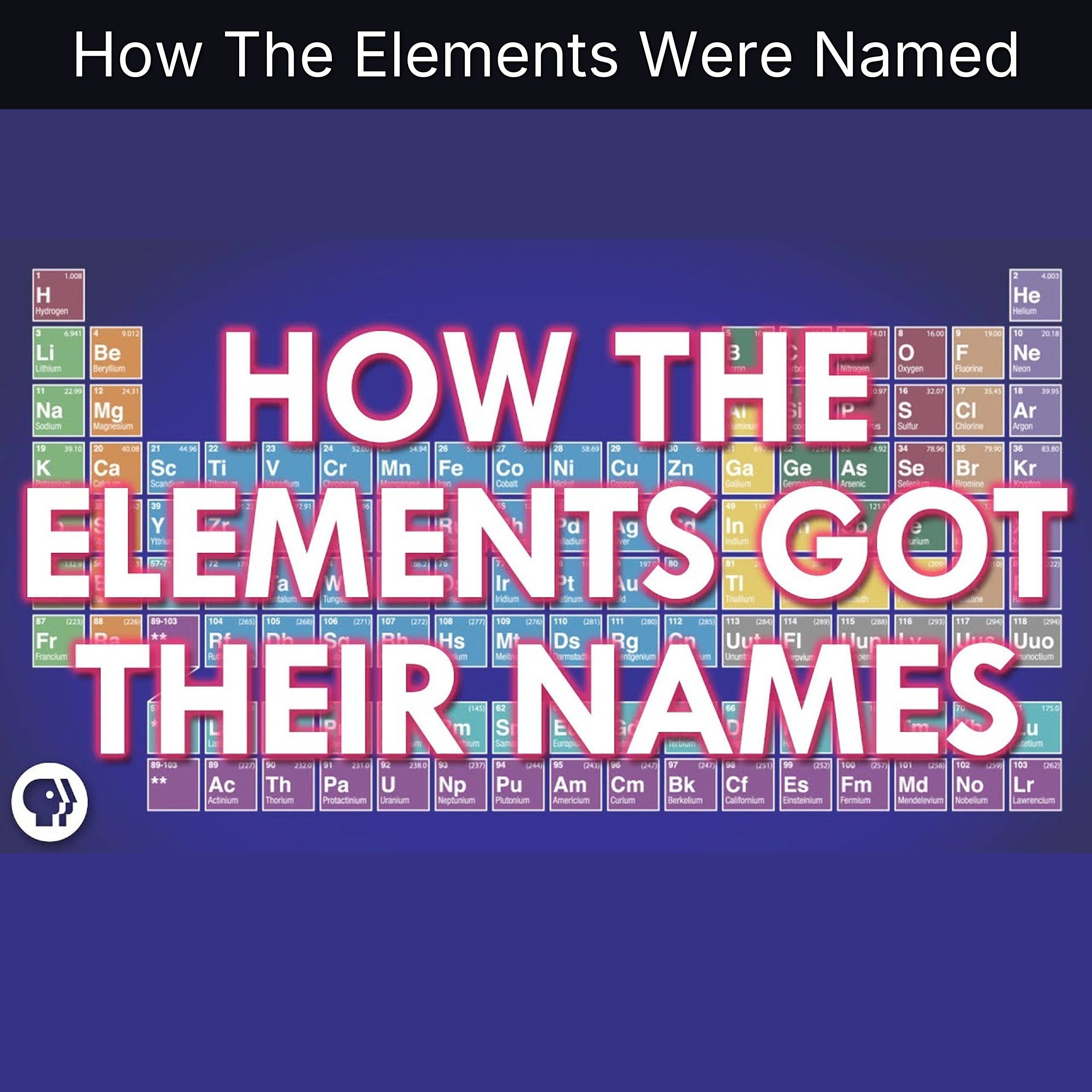How The Elements Were Named episode artwork