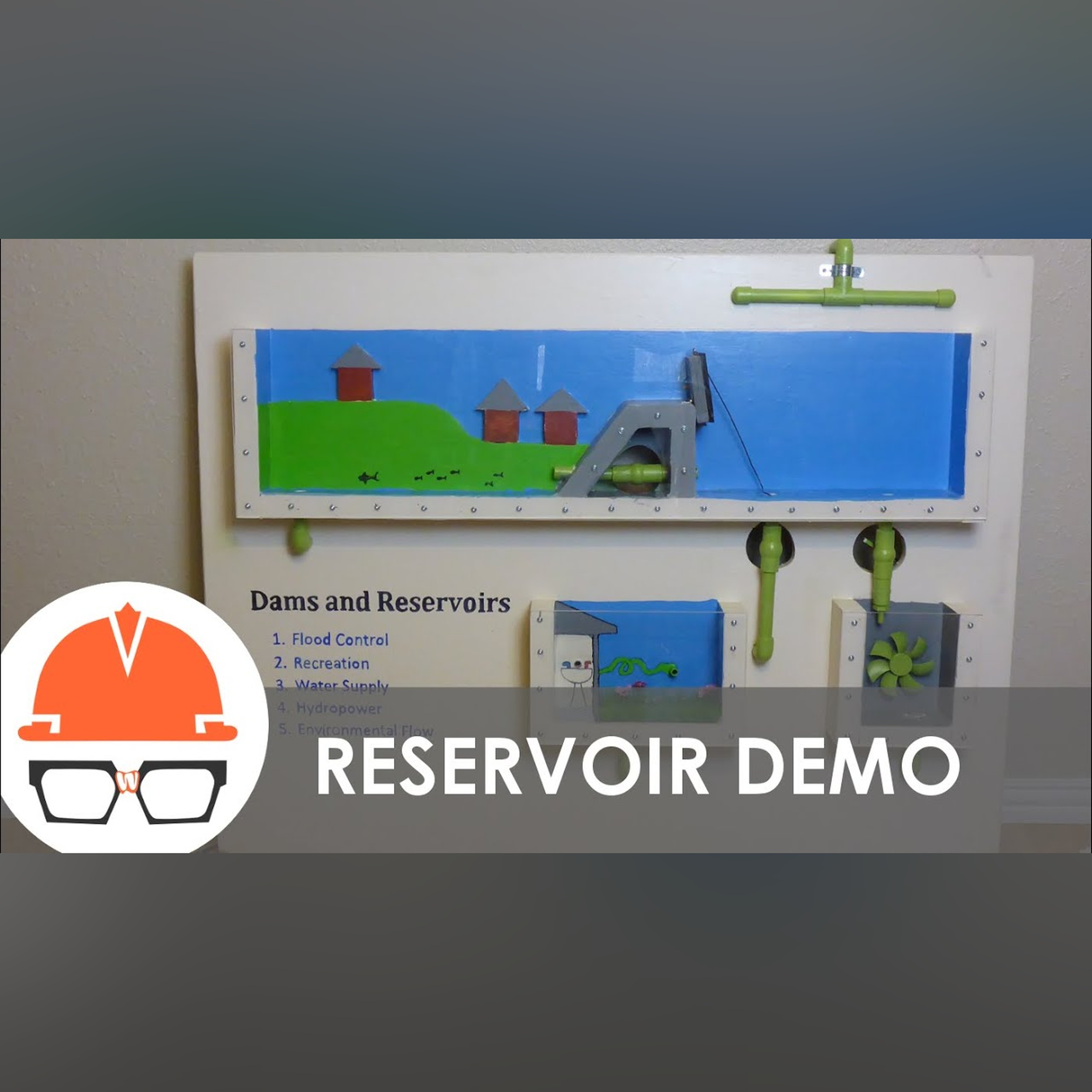 Dam and Reservoir Civil Engineer Career Day Display