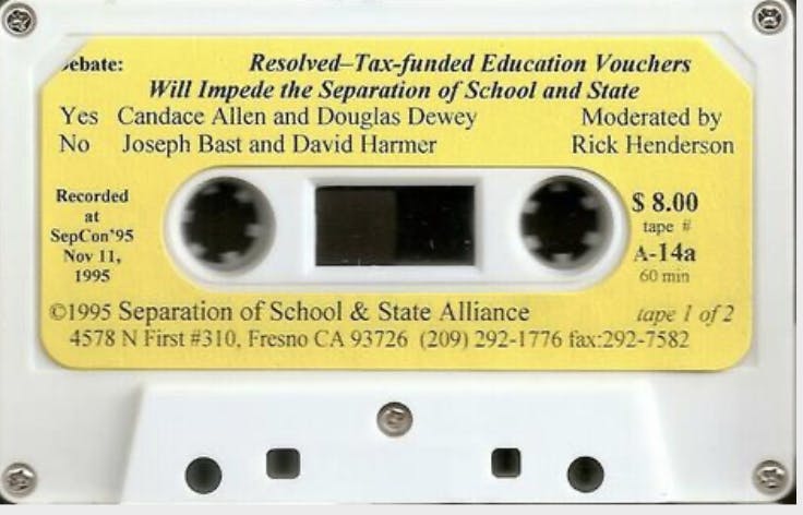 Resolved-Tax-funded Education Vouchers Will Impede the Separation of School and State, Part 1