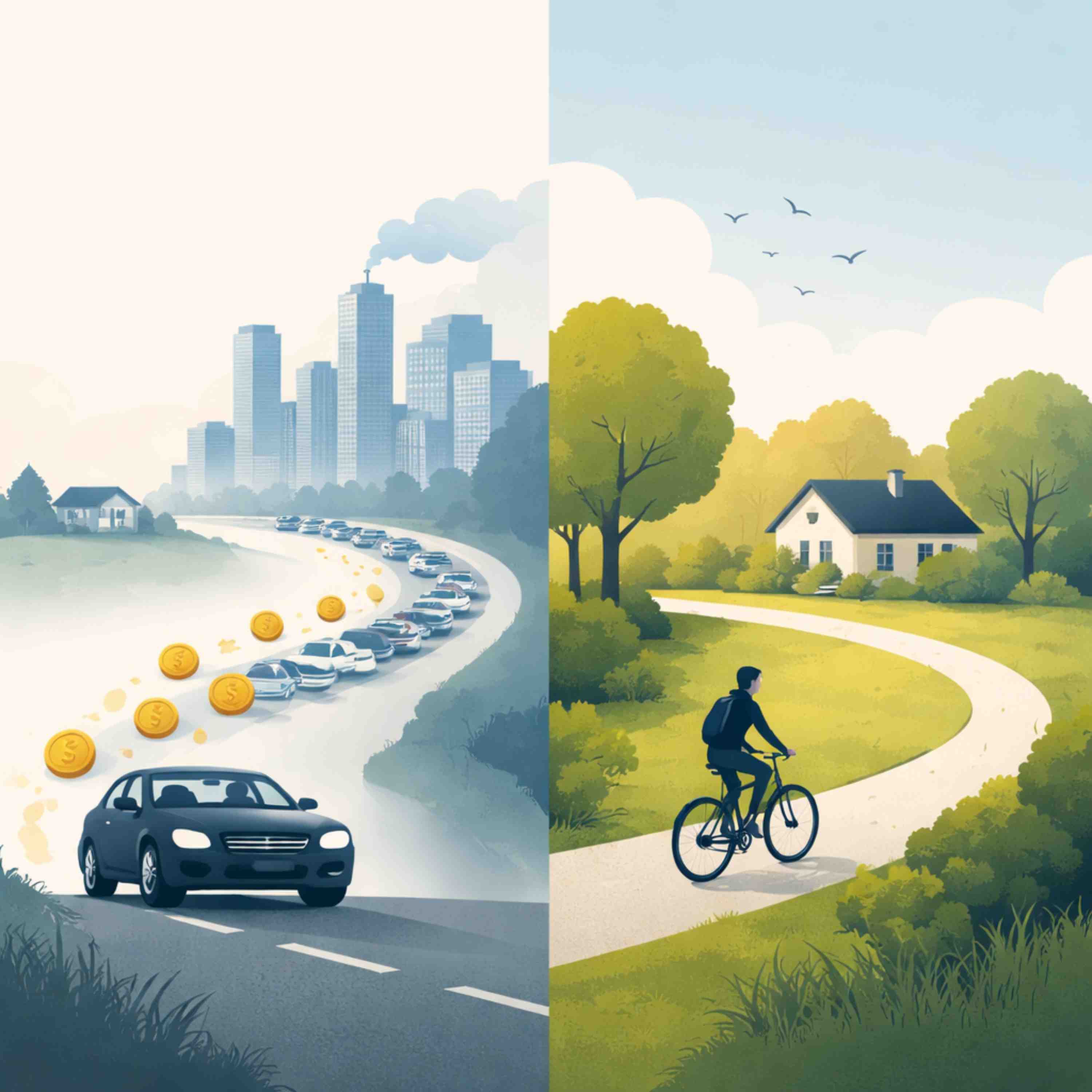 3516: [Part 2] The True Cost of Commuting by Mr. Money Mustache on Rethinking Commutes