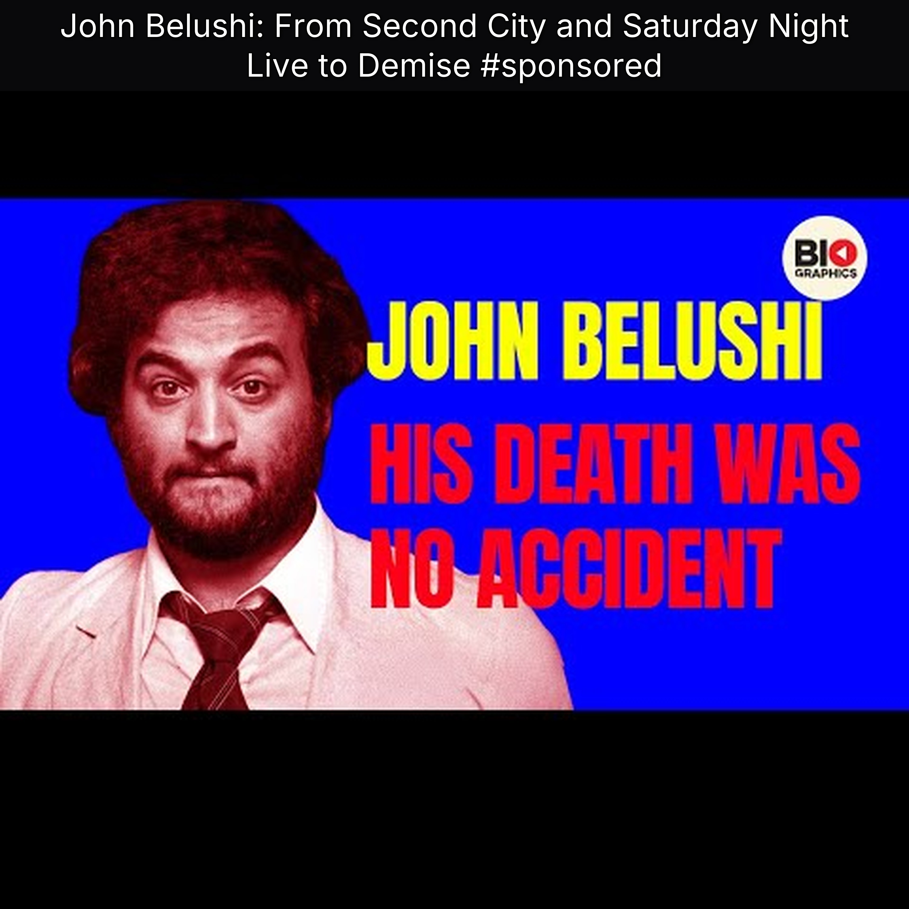 John Belushi: From Second City and Saturday Night Live to Demise #sponsored