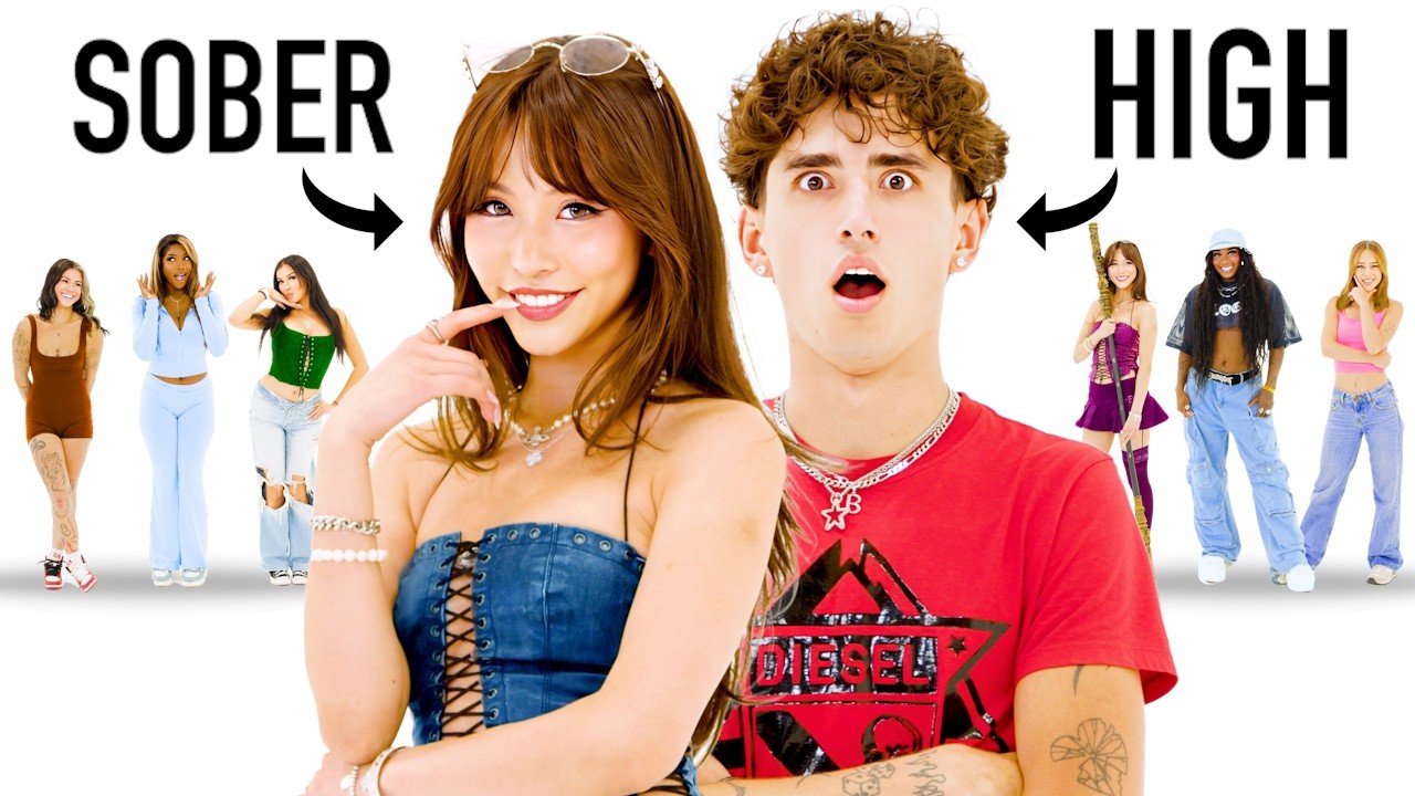 Blind Dating 7 Girls Before and After Getting High