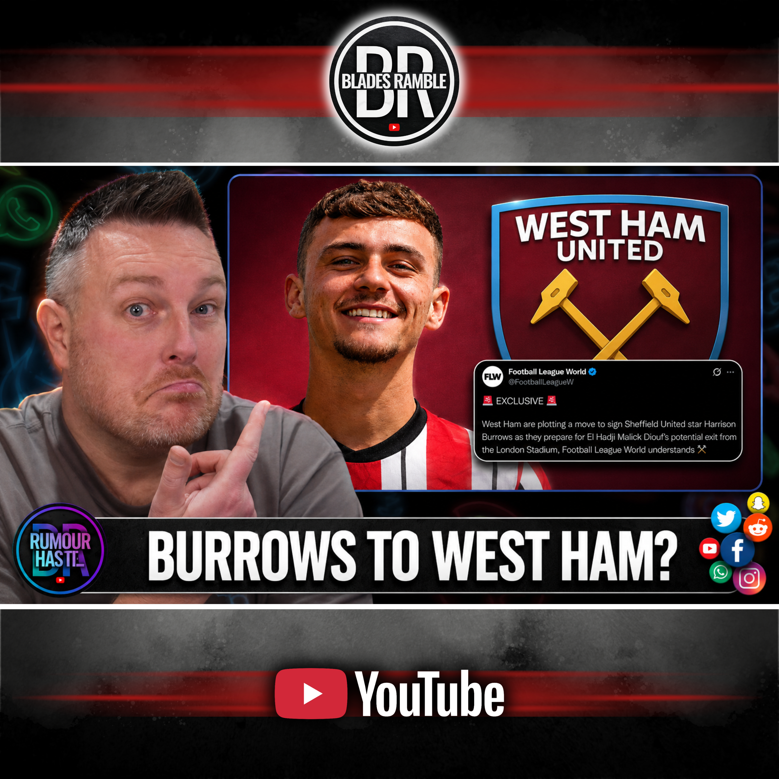 🎙️⚔️ RUMOUR HAS IT | WEST HAM EYE BURROWS?! ⚔️🎙️ episode artwork