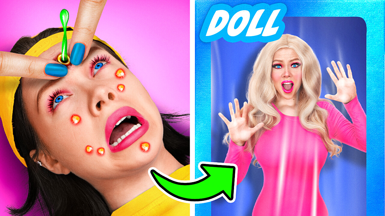 Hacks für eine Puppe! Von Bruh zu Lieblingspuppe DIY Miniatur Accessoires und Kleidung für Puppen😨 episode artwork