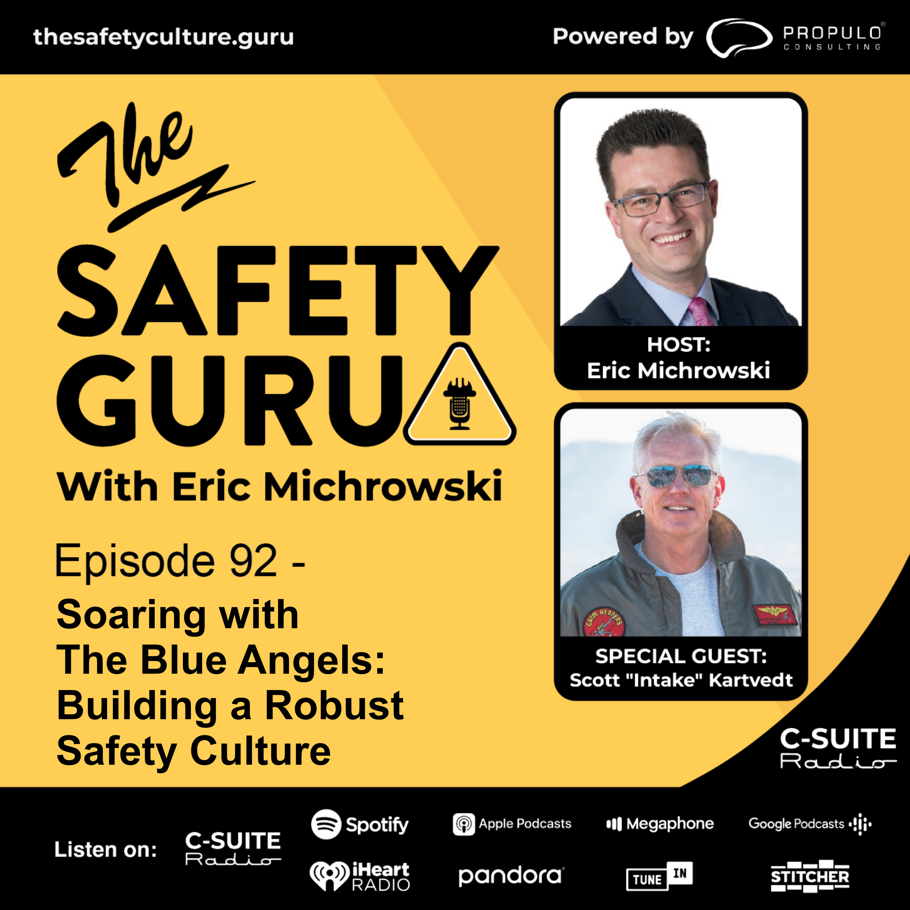 Episode 92 - Soaring with The Blue Angels: Building a Robust Safety Culture with Scott "Intake" Kartvedt episode artwork