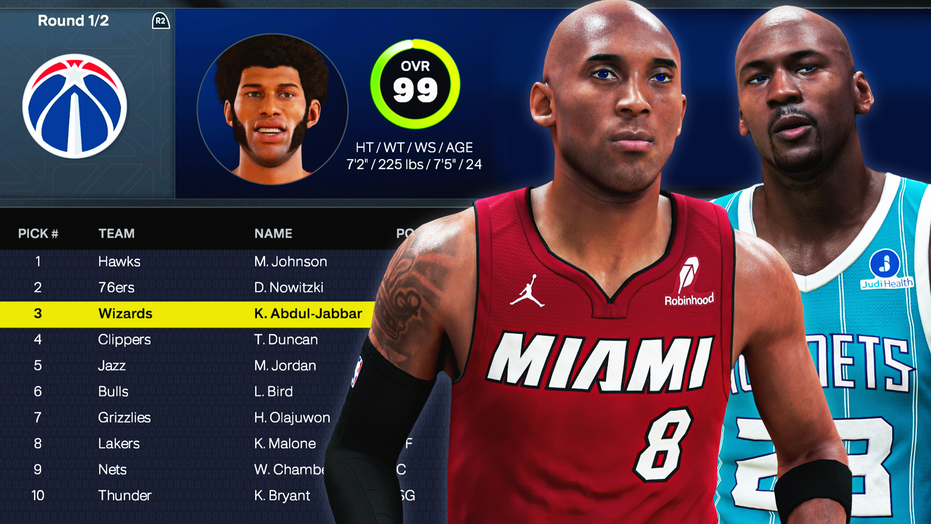 I Put 60 Prime Legends Into The NBA Draft episode artwork