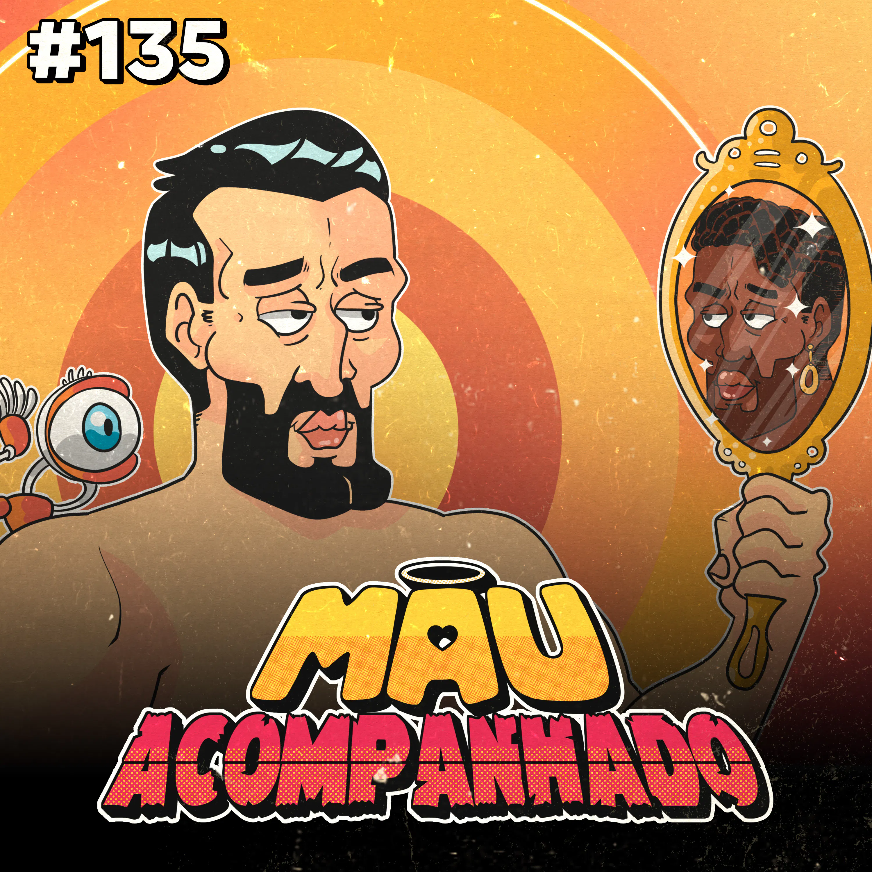 Mau Falado 135 - Bonecas de pano de Fred Nicácio e ovo cozido — Mau Acompanhado cover