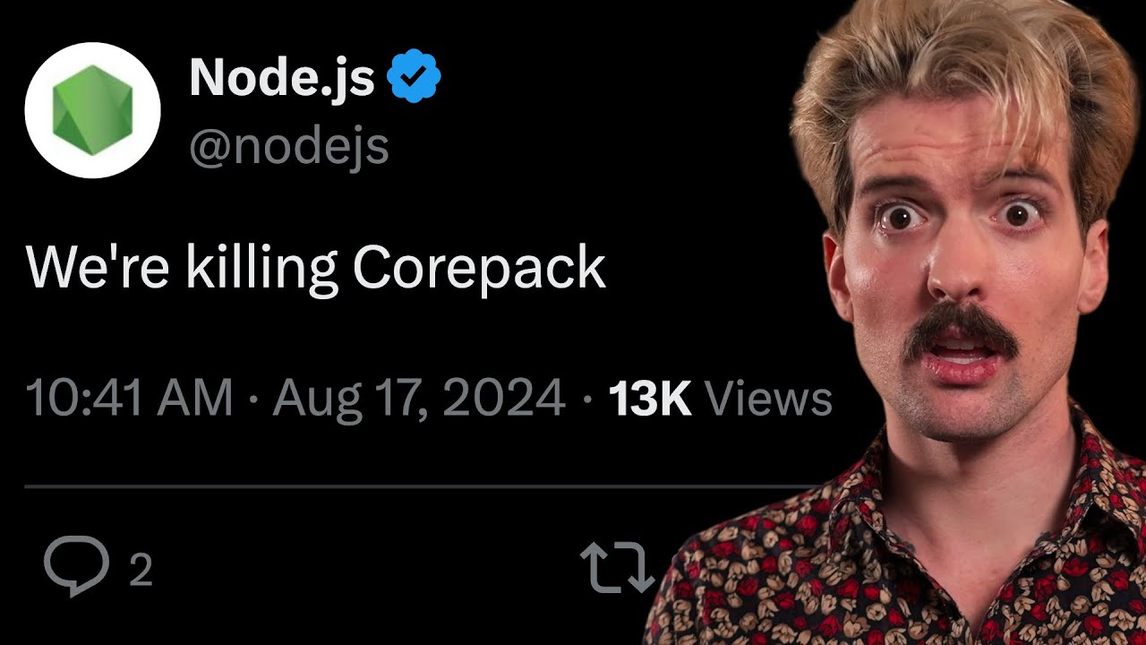 Corepack is dead, and I'm scared | Theo - t3․gg