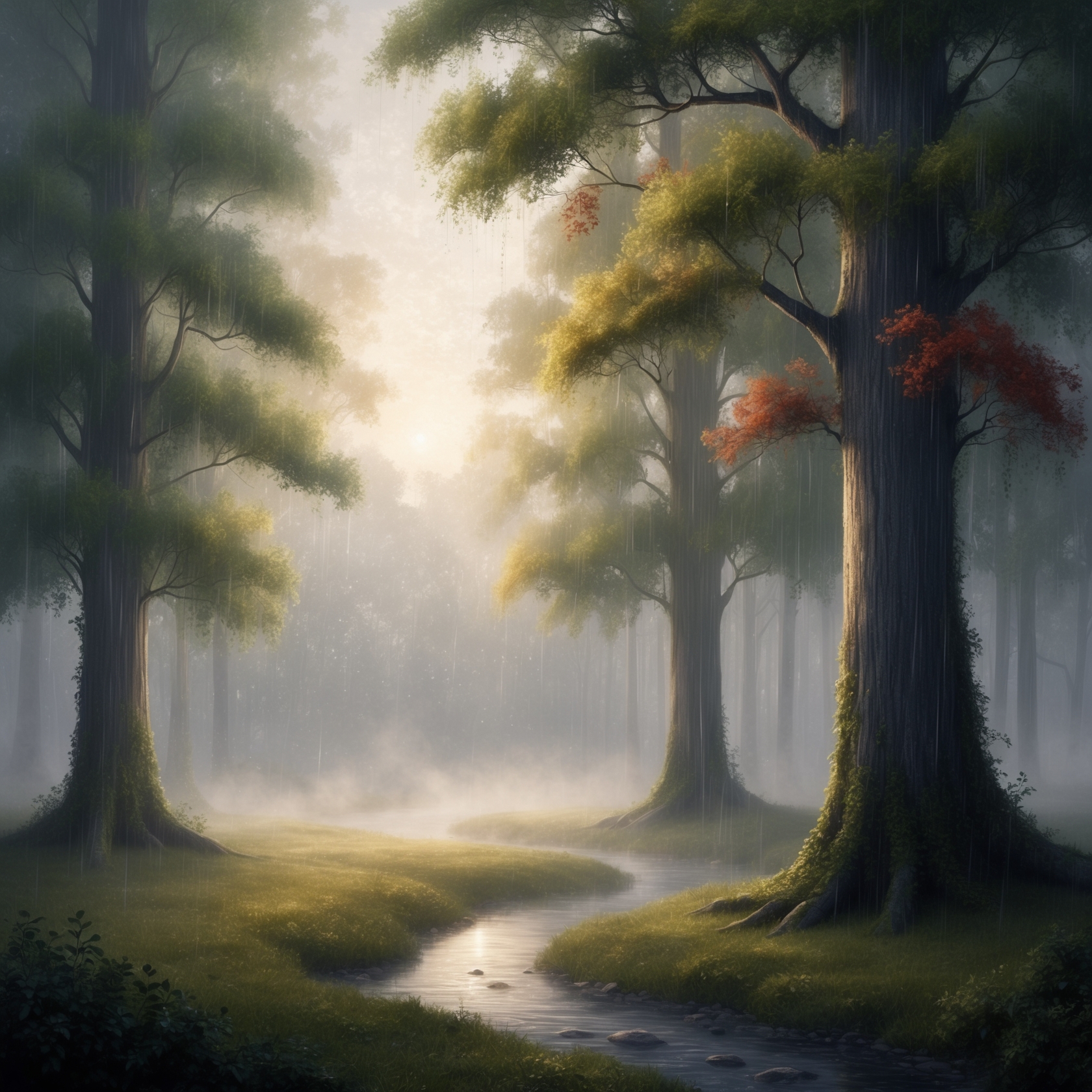 Relaxing Forest Rain and Piano Music 🌧️🌿 Unwind and Enjoy a Restful Sleep 🎹💤
