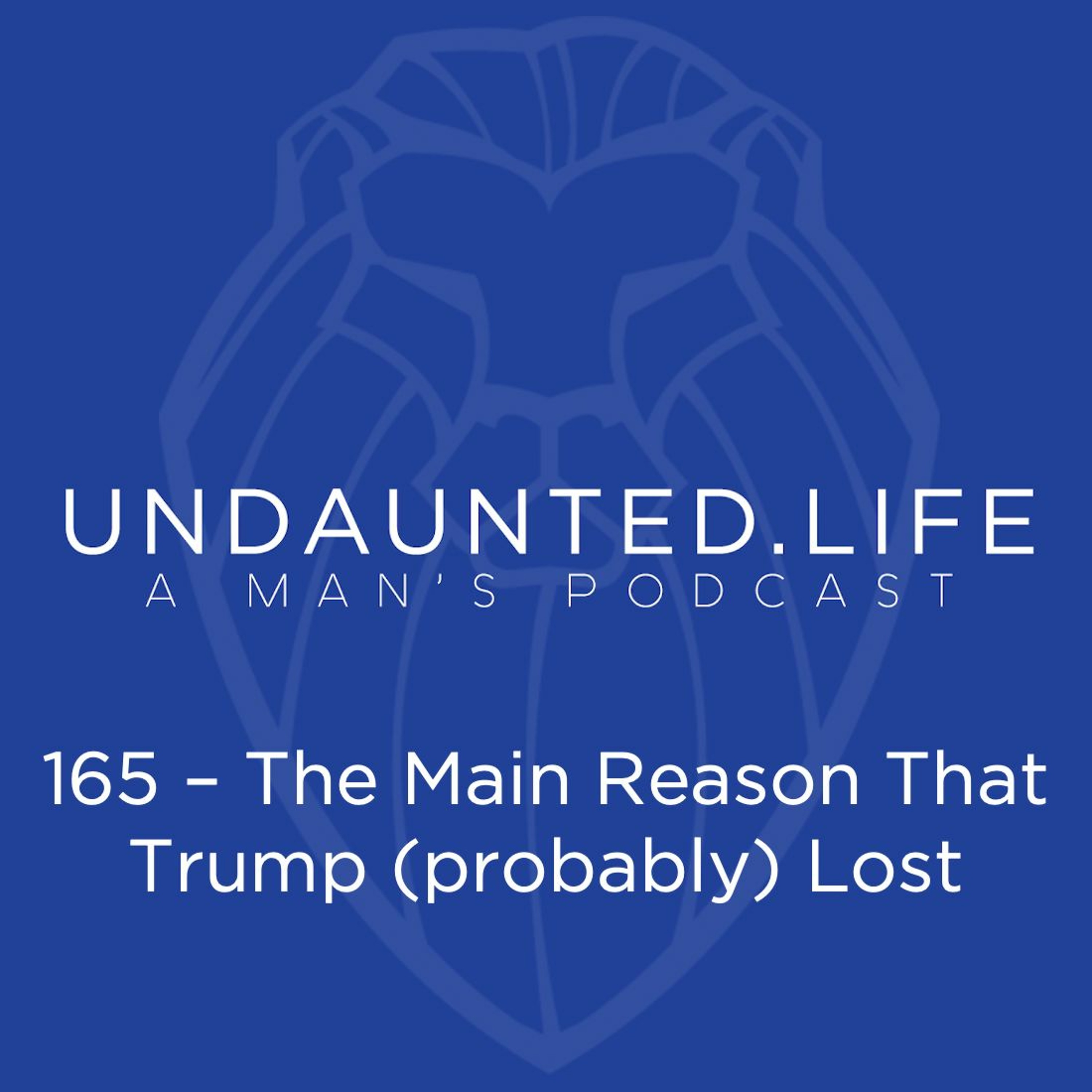 165 – The Main Reason That Trump (probably) Lost