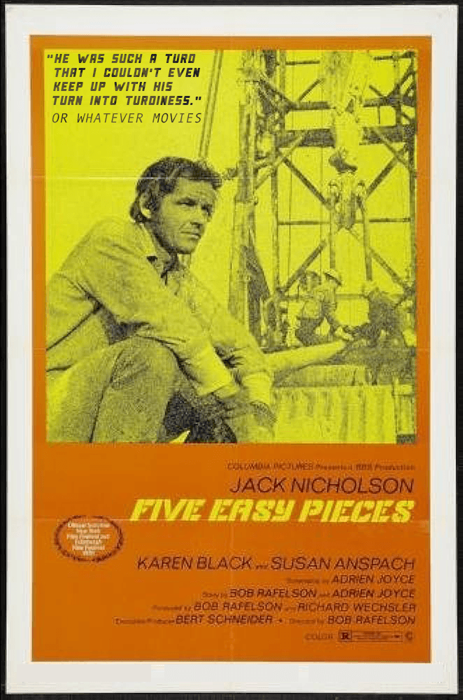 FIVE EASY PIECES | Or Whatever Movies | Bonus 91 episode artwork