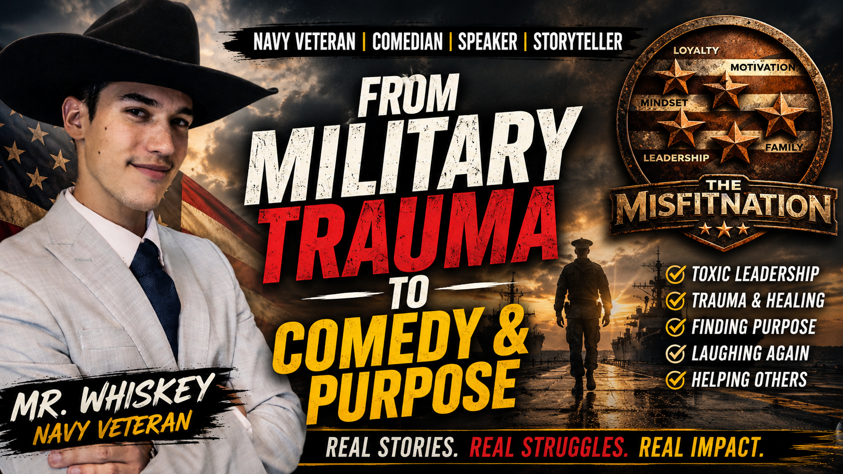 The Hidden Cost of Toxic Military Leadership | Navy Veteran Mr. Whiskey on Mental Health, Suicide Prevention & Resilience