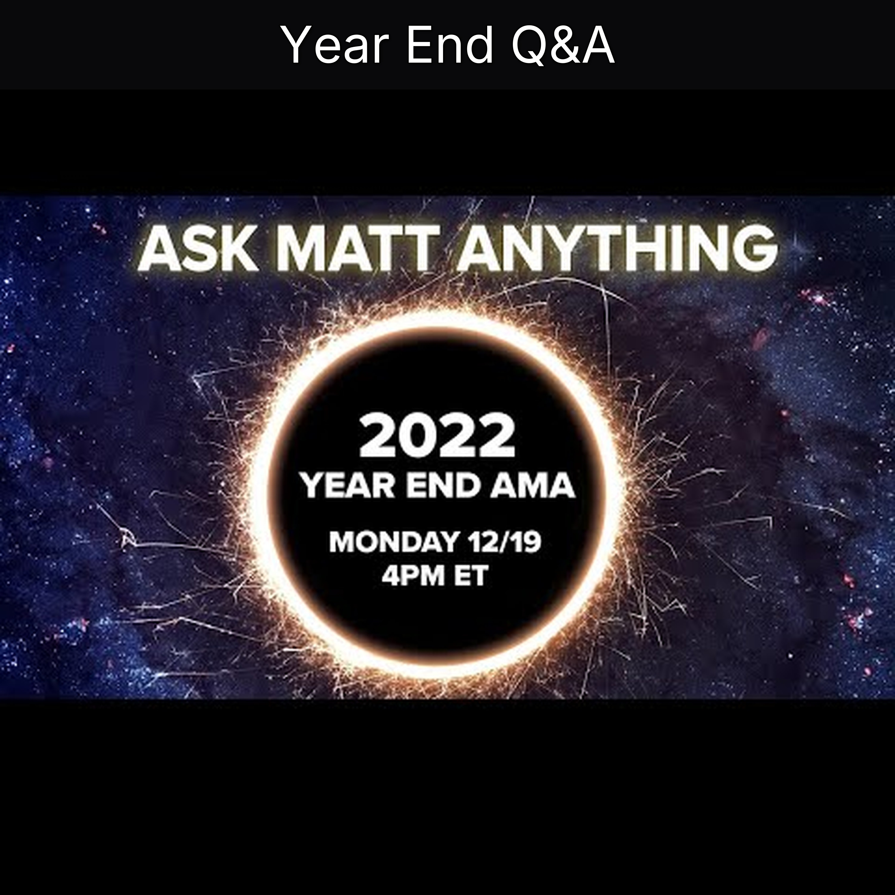 Year End Q&A