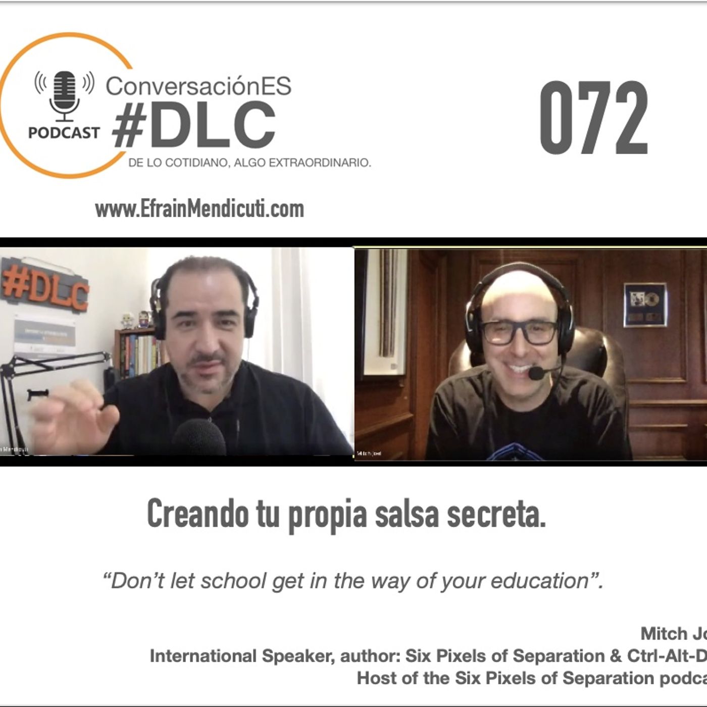 EntreMentorES #DLC 072 con Mitch Joel episode artwork