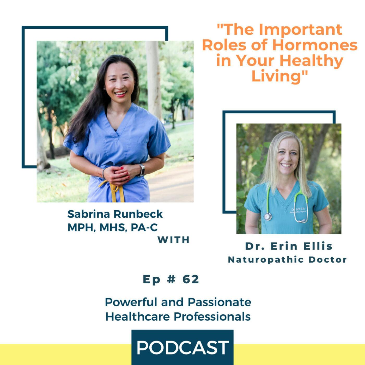 Ep 62 – The Important Roles of Hormones in Your Healthy Living with Dr. Erin Ellis