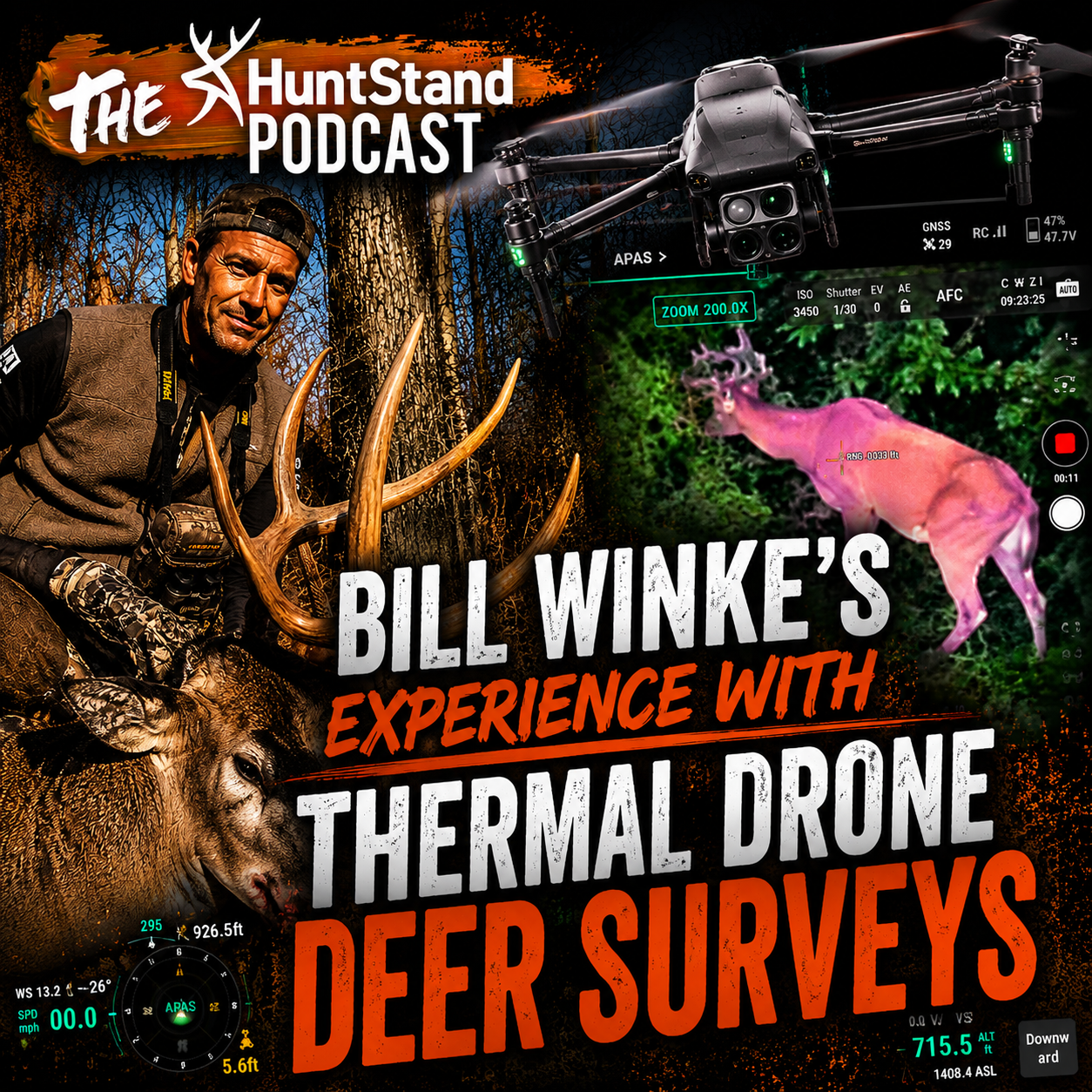 #265 - Bill Winke’s Experience with Thermal Drone Deer Surveys | DEER DIRT with Bill Winke episode artwork