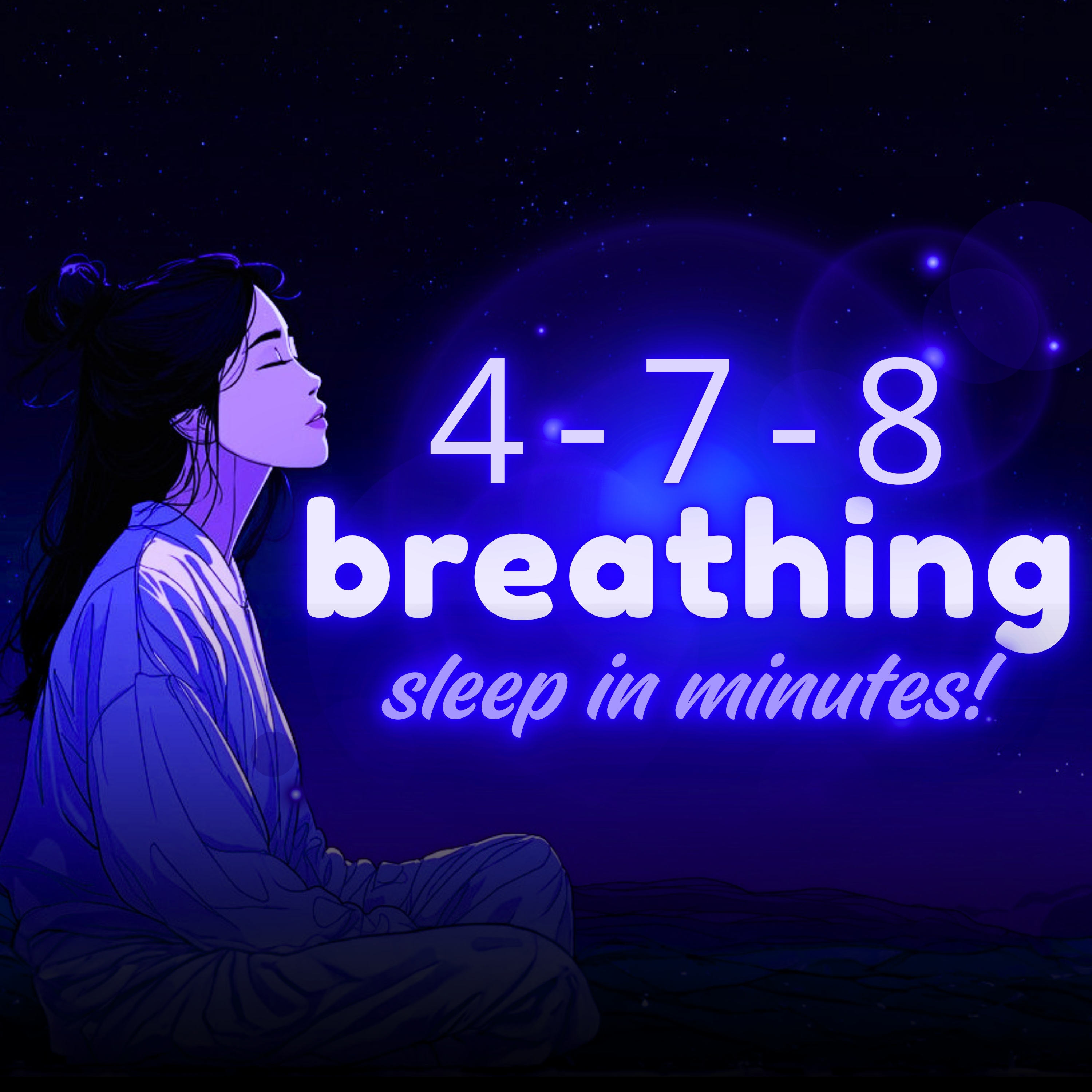 Fall Asleep in Minutes! 4-7-8 Breathing for Sleep Guided Meditation
