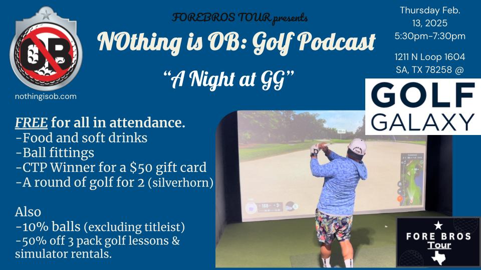 NOthing is OB: Golf Podcast Ep.175 "210 Golf Chisme"/GG NOB Event